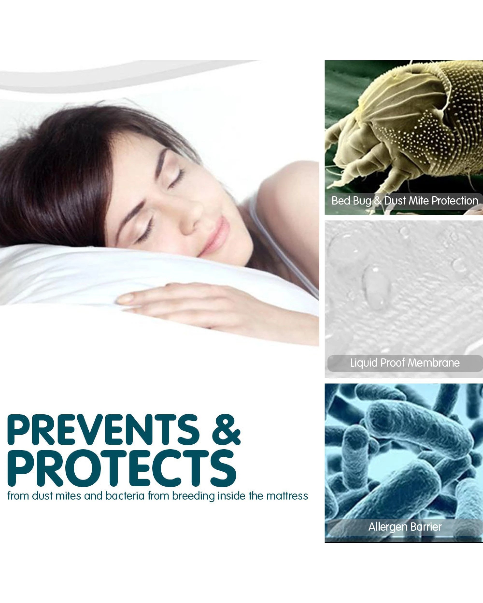 4 Laura Hill Cool Max Mattress Protector- Queen, 4 of 9