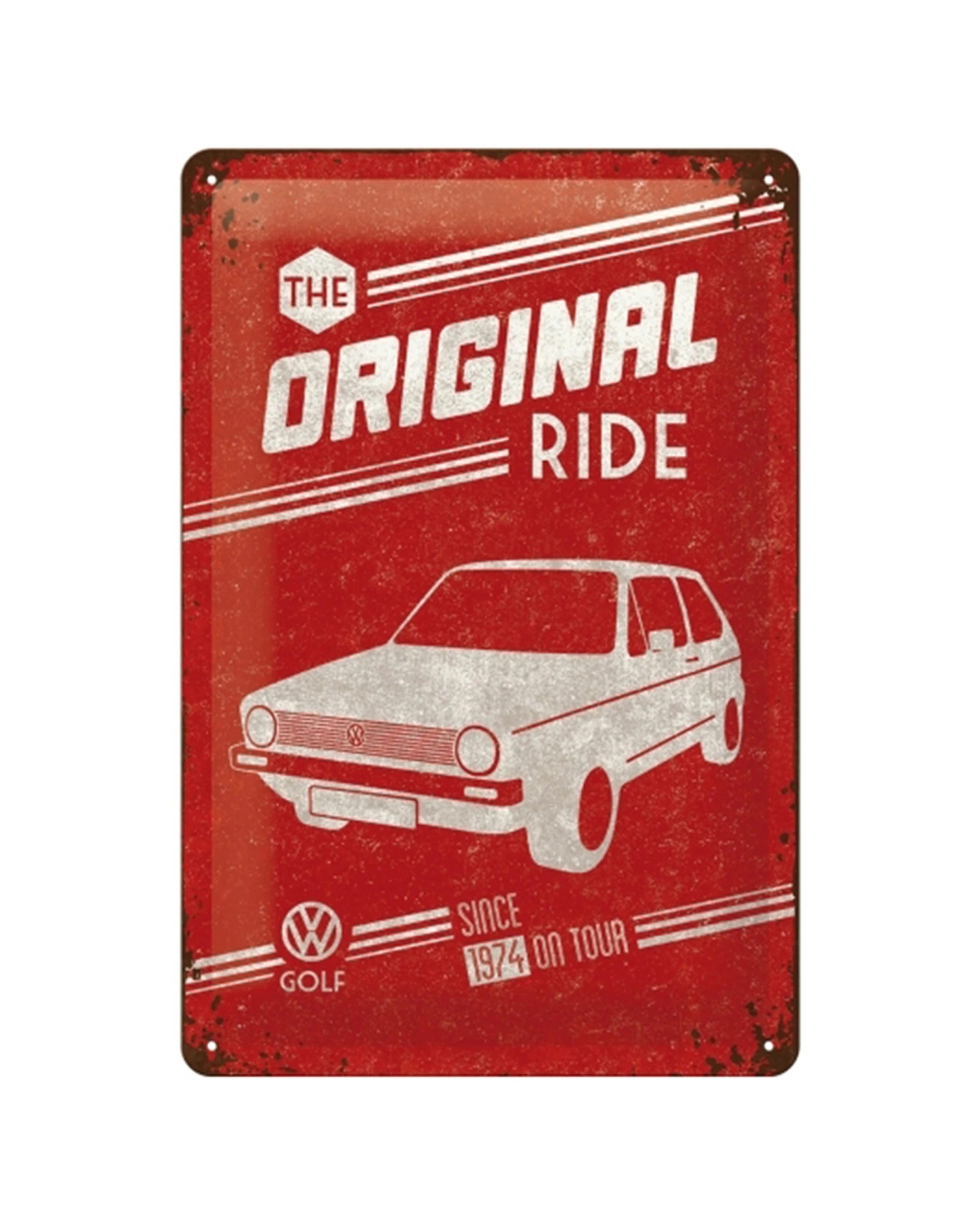 1 Nostalgic-Art Medium 20x30cm Metal Wall Art Sign Plaque - Original Ride Golf - Multi, 1 of 1