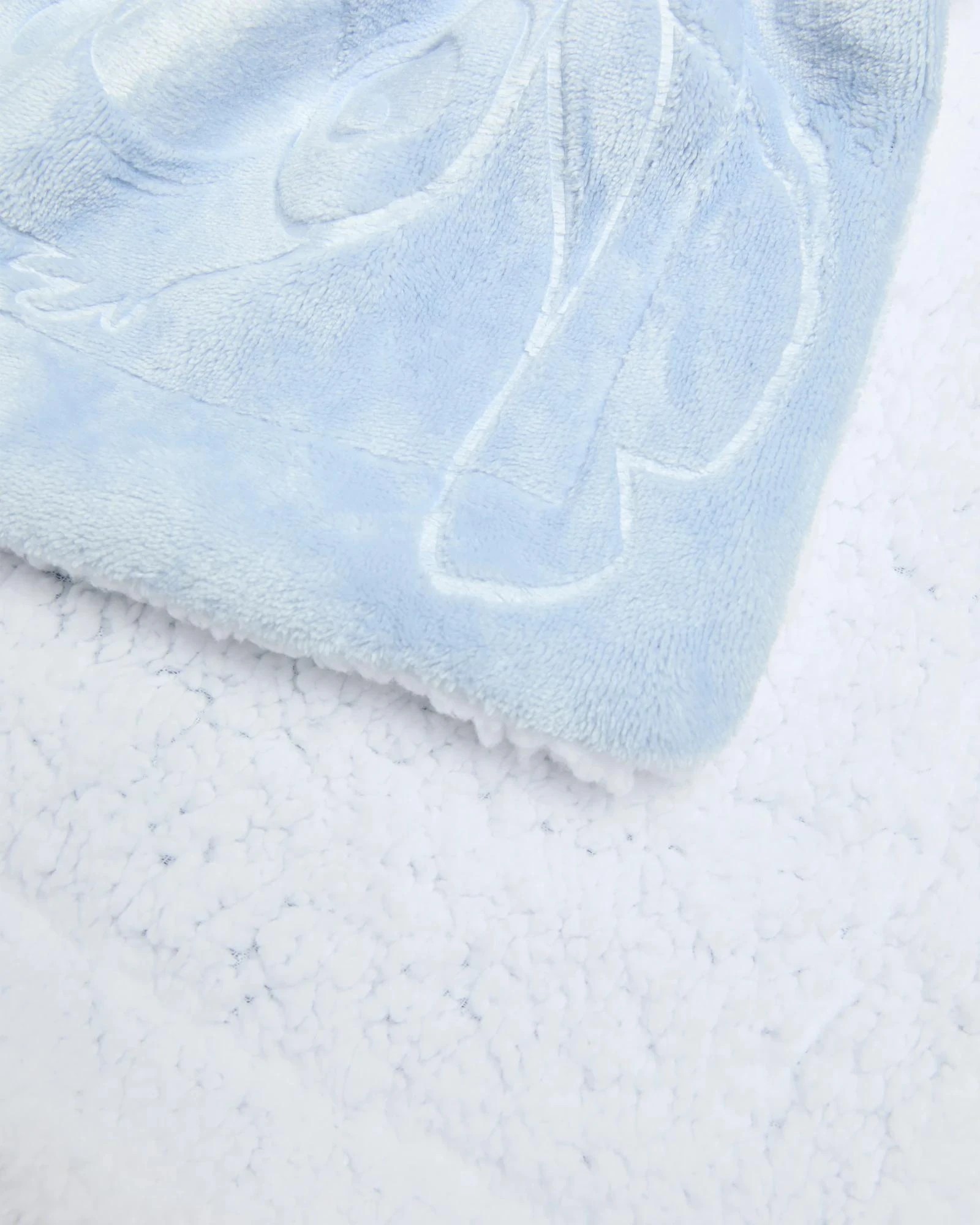 2 Disney Stitch Burn Out Throw - Queen Bed - Blue, 2 of 3