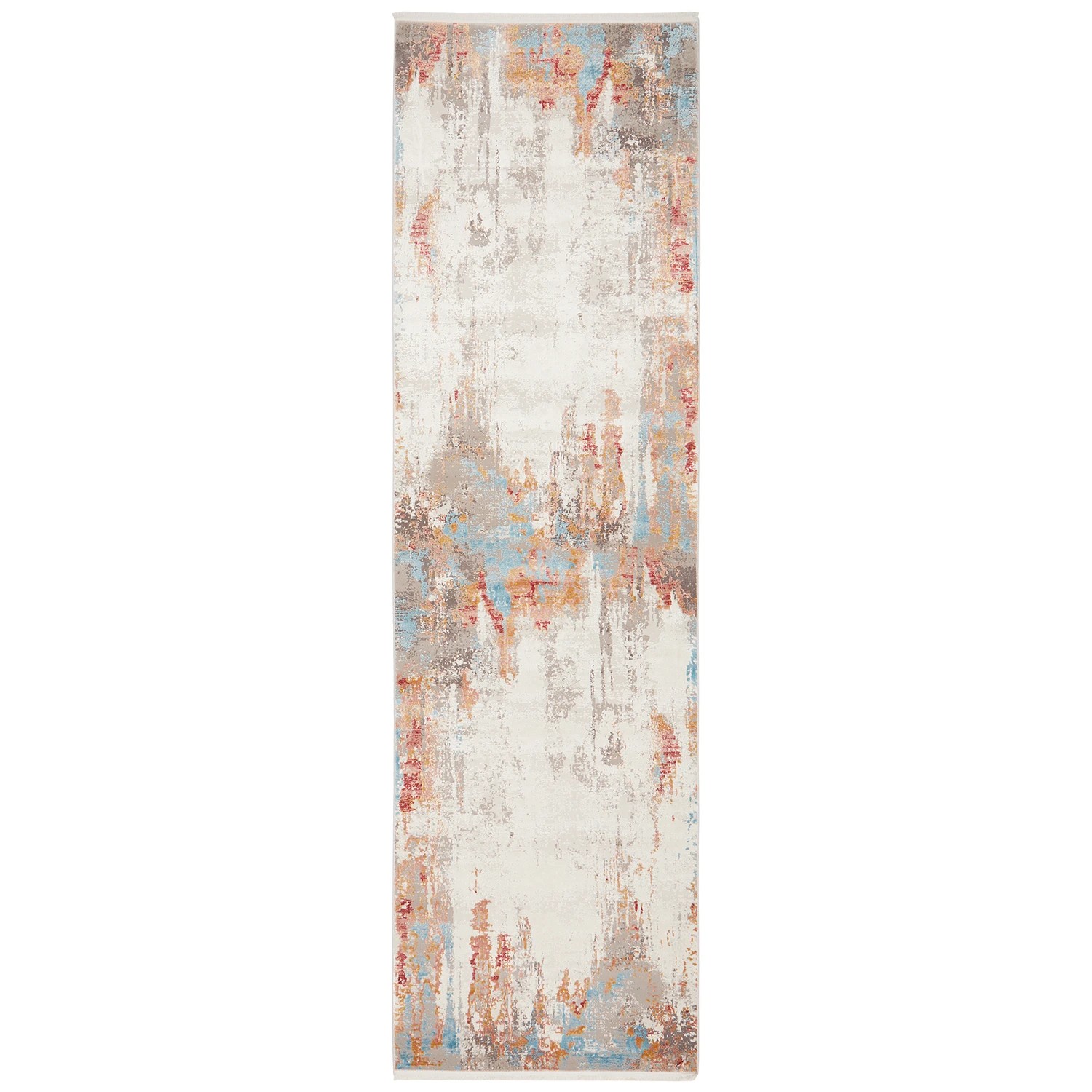 1 Common Ground Rugs Glimmers 107 300x80cm Runner - Medium Bamboo Silk Power Loomed Rug - Multi, 1 of 9
