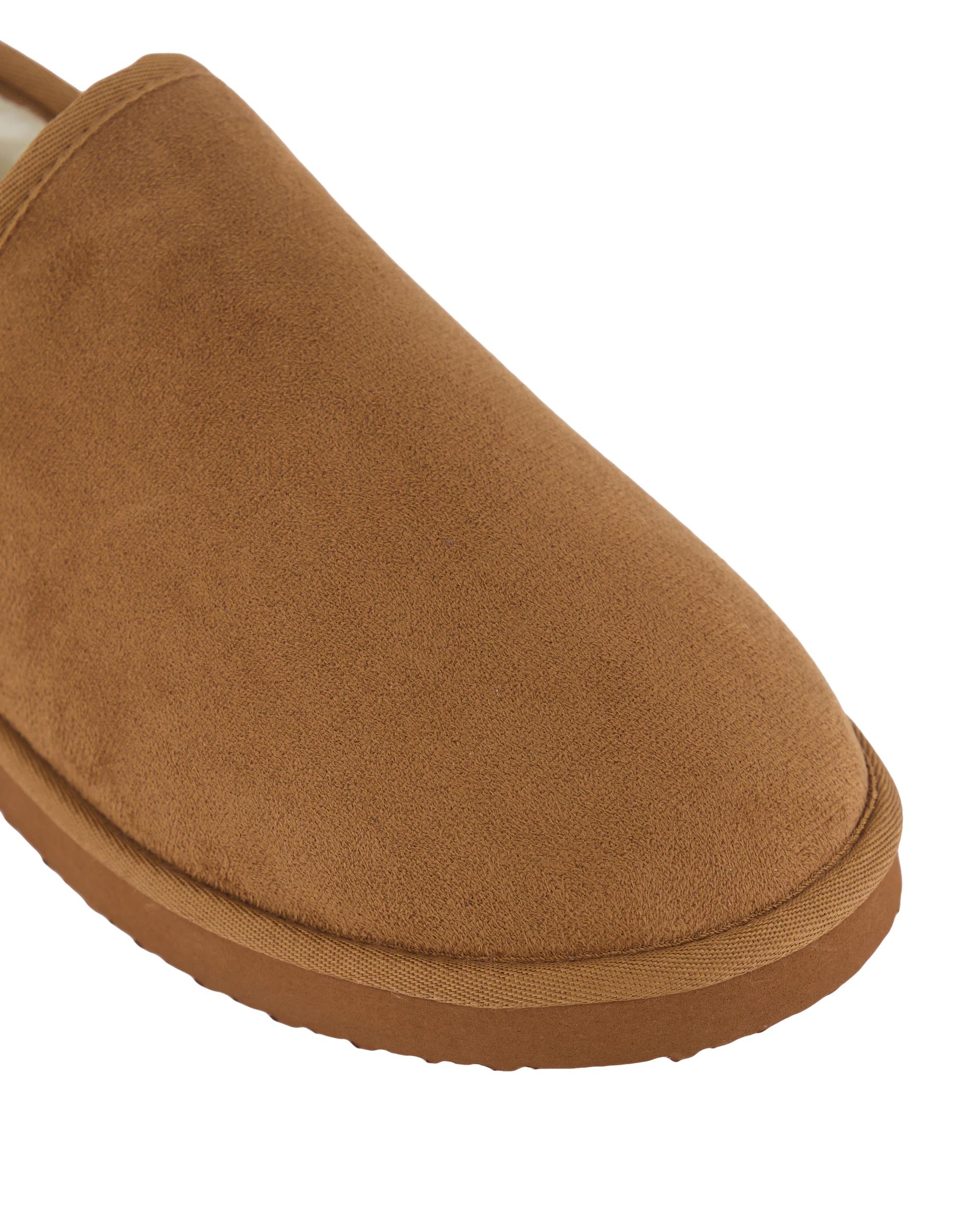 3 Fur Lined Slippers Chestnut, 3 of 3