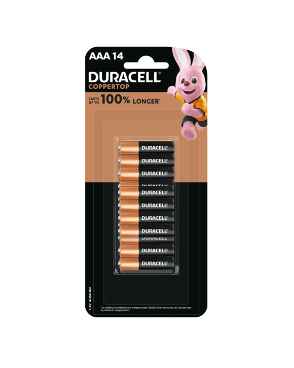 14 Pack Duracell Coppertop Alkaline AAA Batteries