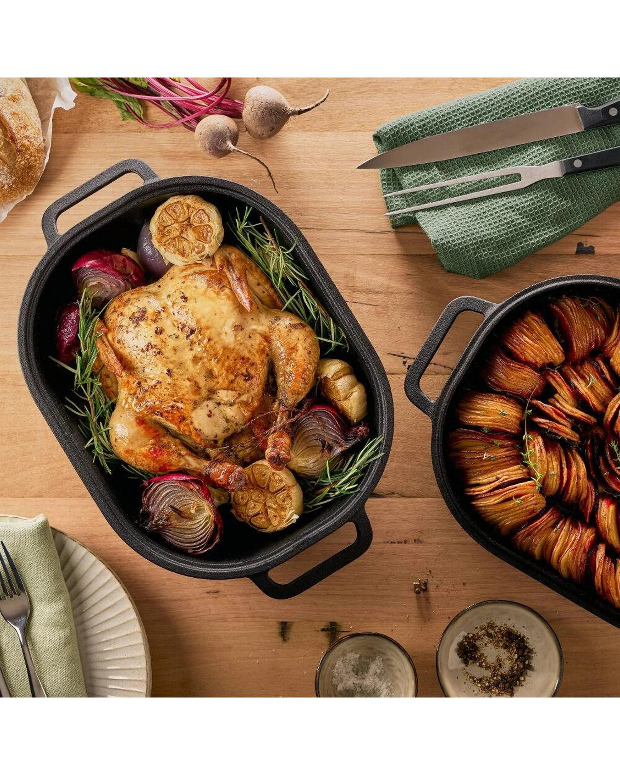 2 Pyrolux Pyrocast 2 Piece Bake and Roast Set, 2 of 3