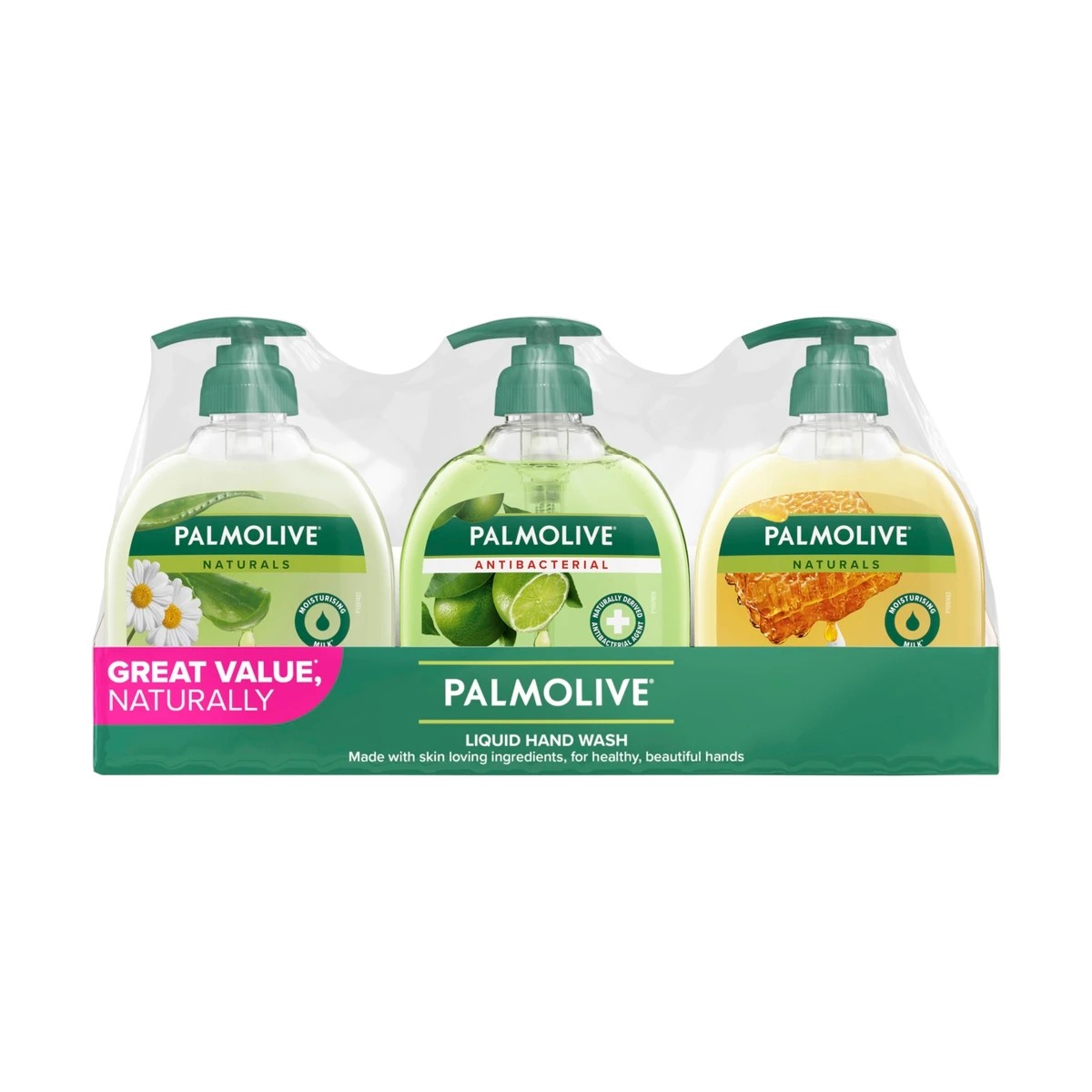 1 Palmolive 3 Pack Liquid Hand Wash 250ml, 1 of 4