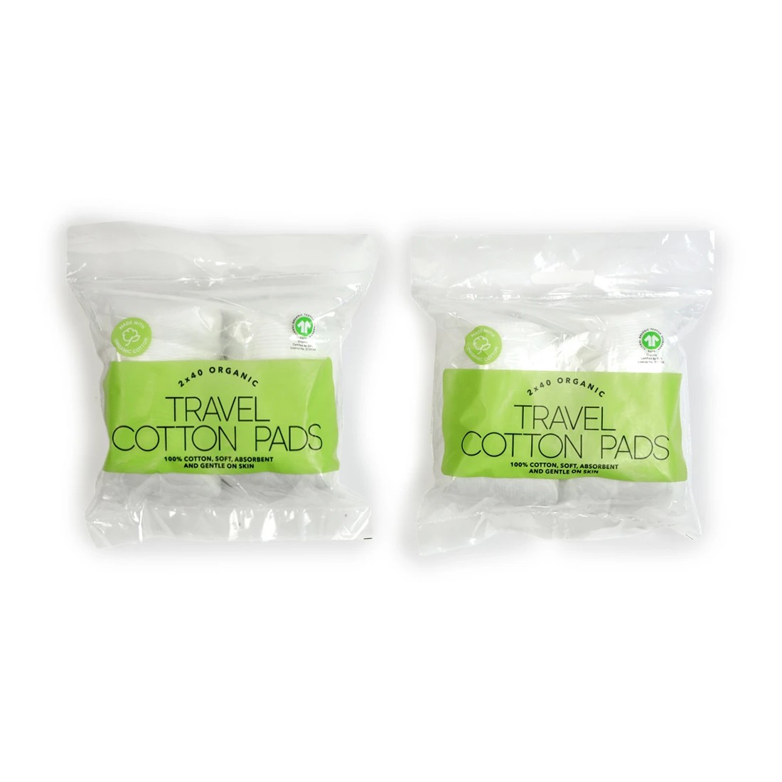 1 2 Pack Travel Cotton Pads, 1 of 4