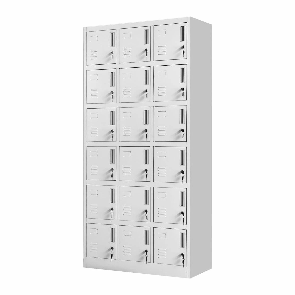 1 AUSWAY 18 Doors Locker Cabinet Steel Storage Cupboard Metal, 1 of 4