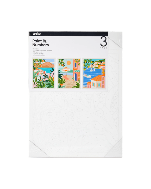 3 Pack Paint by Numbers - Sicily