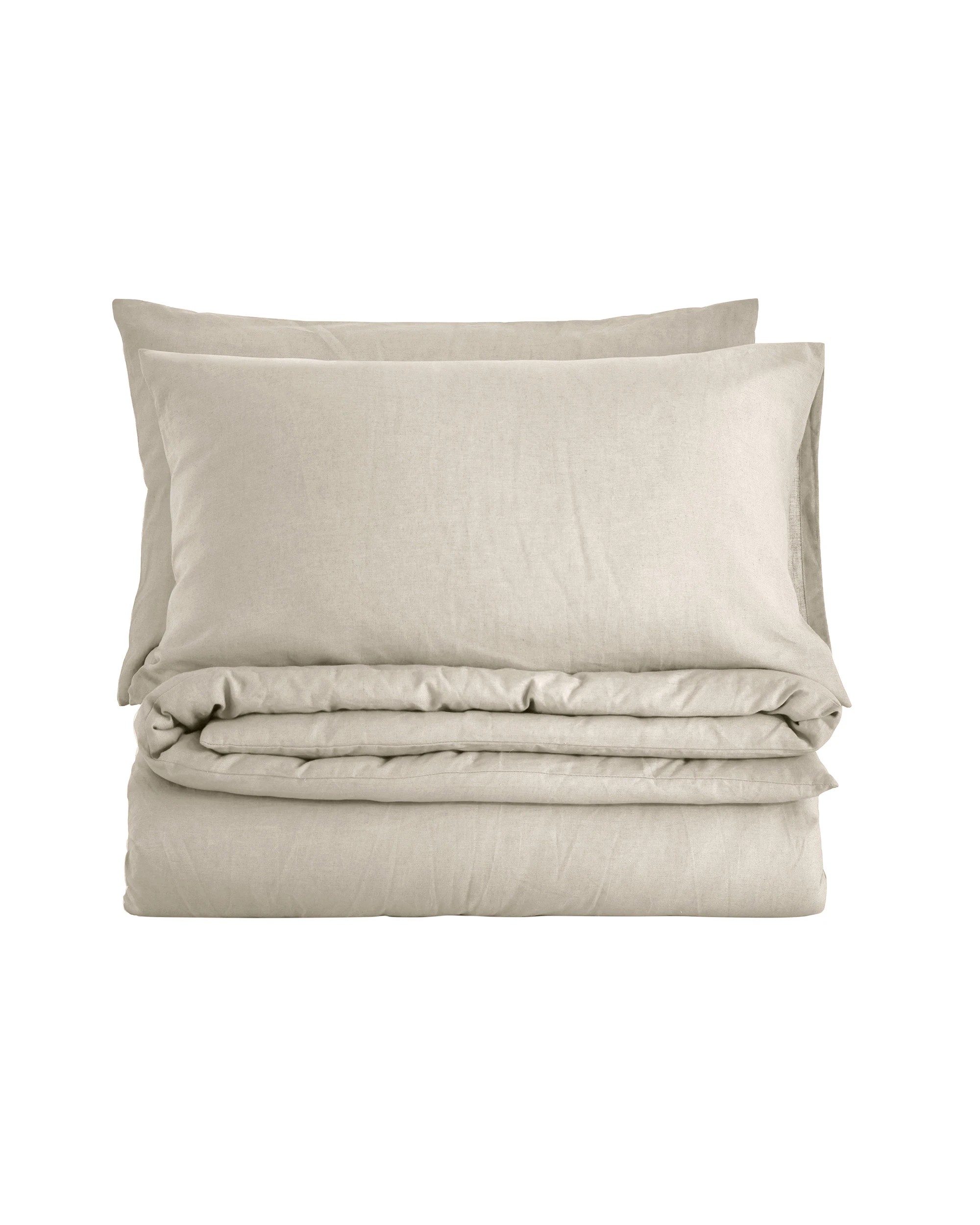 7 Dreamaker Linen Cotton Quilt Cover Set - Queen Bed - Oatmeal, 7 of 8