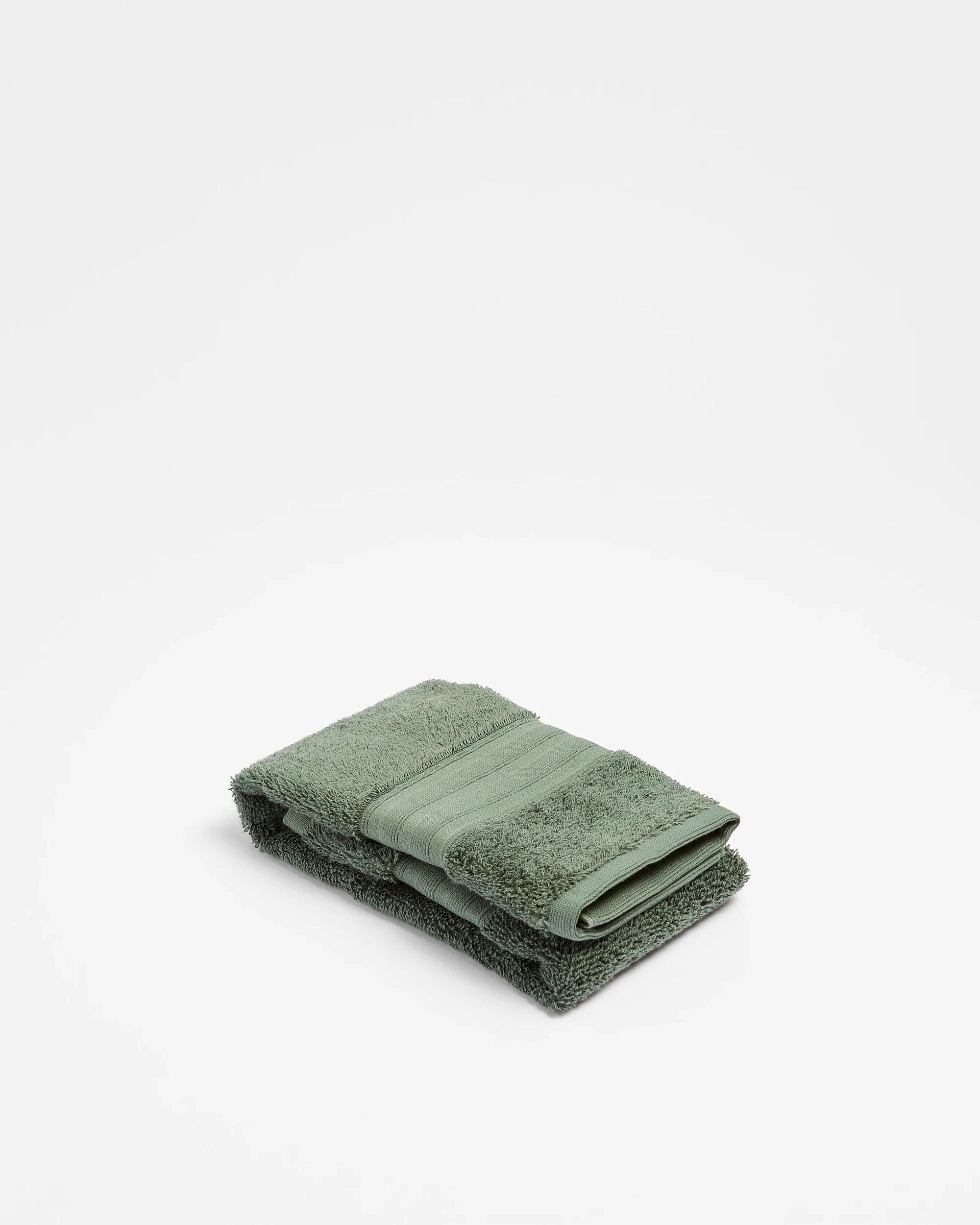 1 Grandeur Australian Cotton Hand Towel - Green, 1 of 4