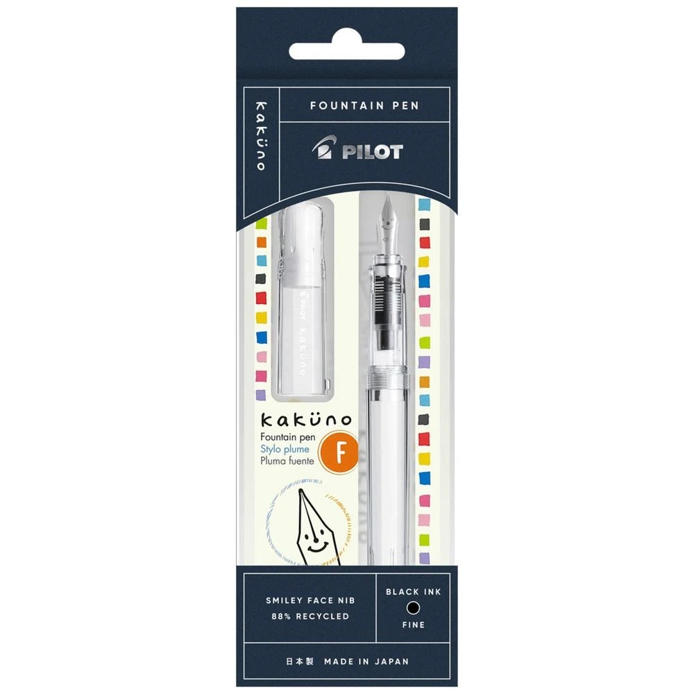 1 PILOT Kakuno BegreeN Fountain Pen Fine Clear, 1 of 5