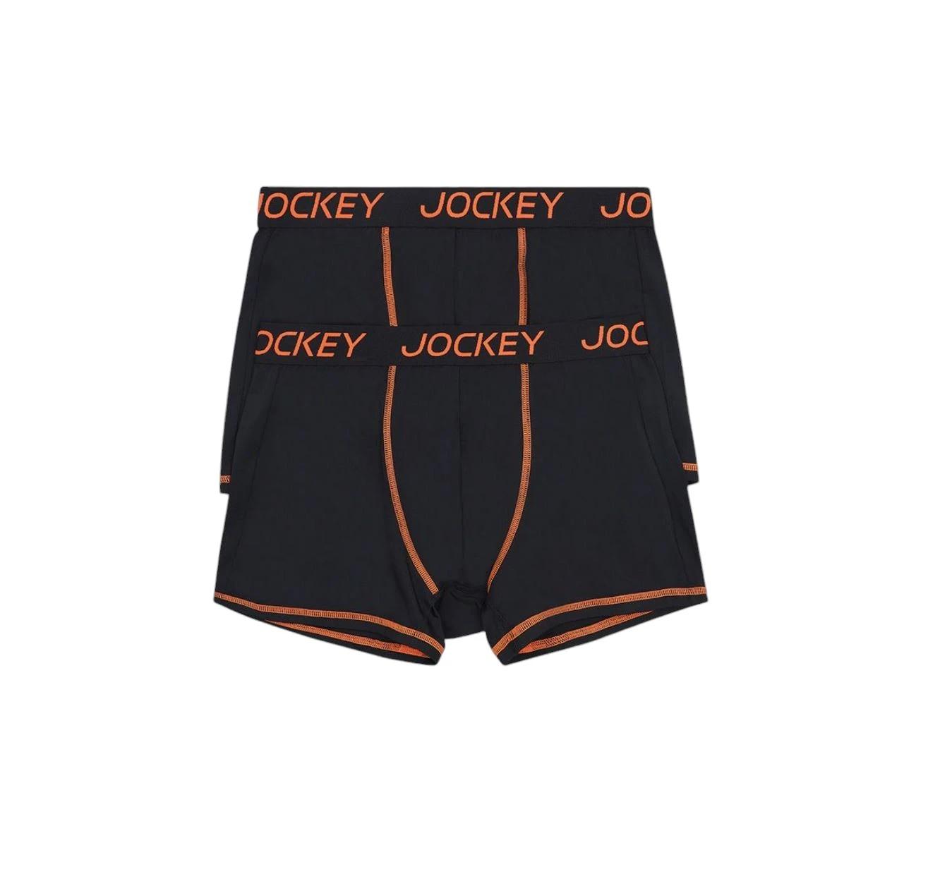 2 Jockey 4 Pack Mens Performance Active Micro Trunks Underwear BLACK, 2 of 6