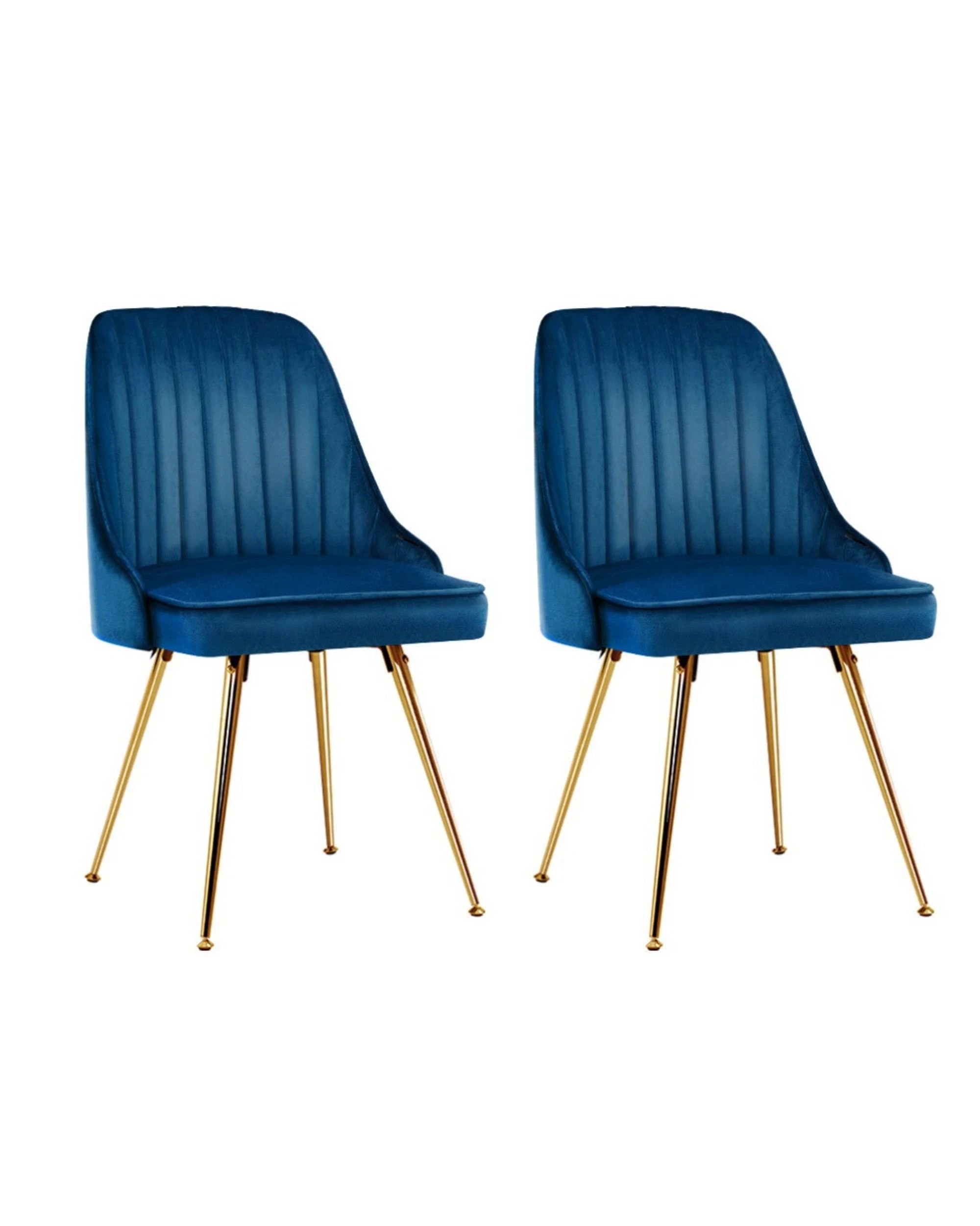 1 Artiss Dining Chairs Set Of 2
 - Blue, 1 of 3