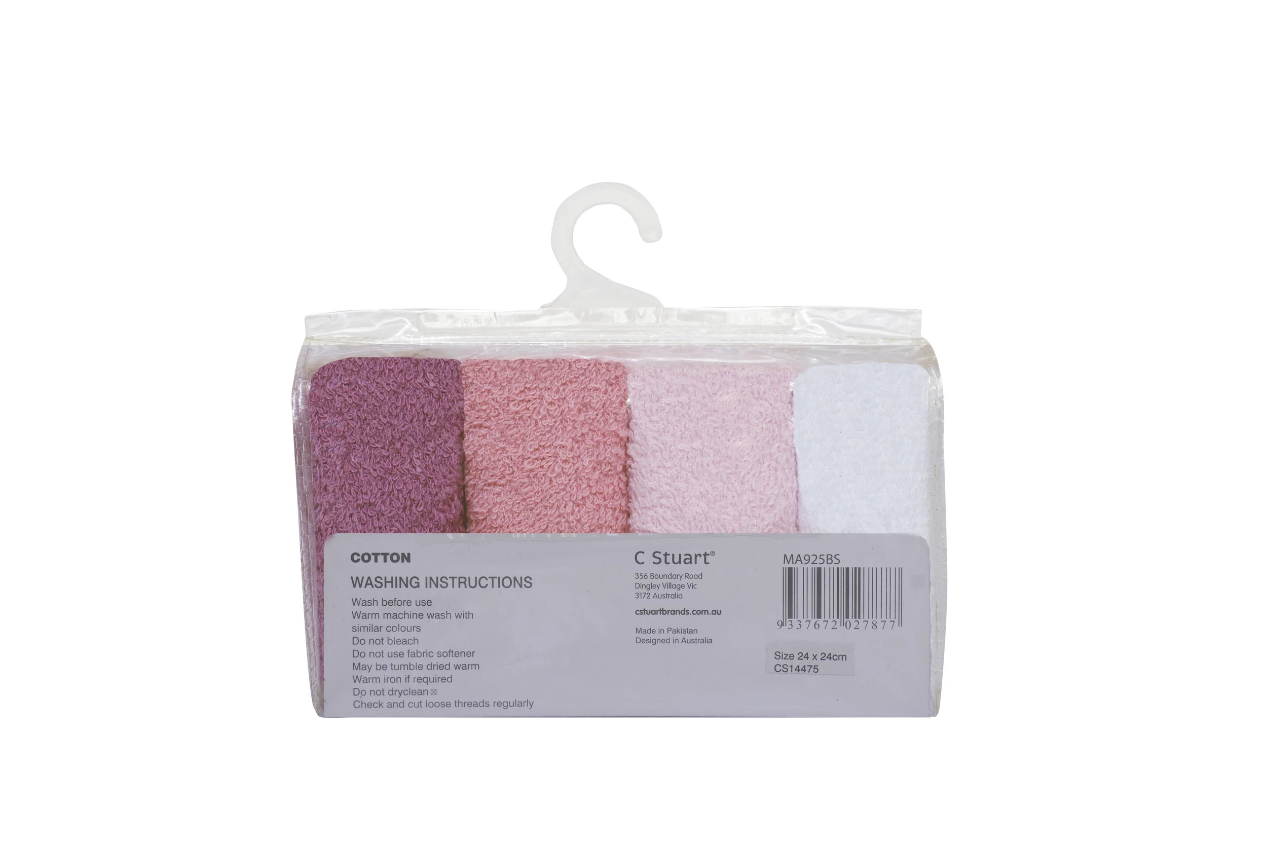 4 Big Softies 4 Pack Cotton Washers Pastel Girl, 4 of 4