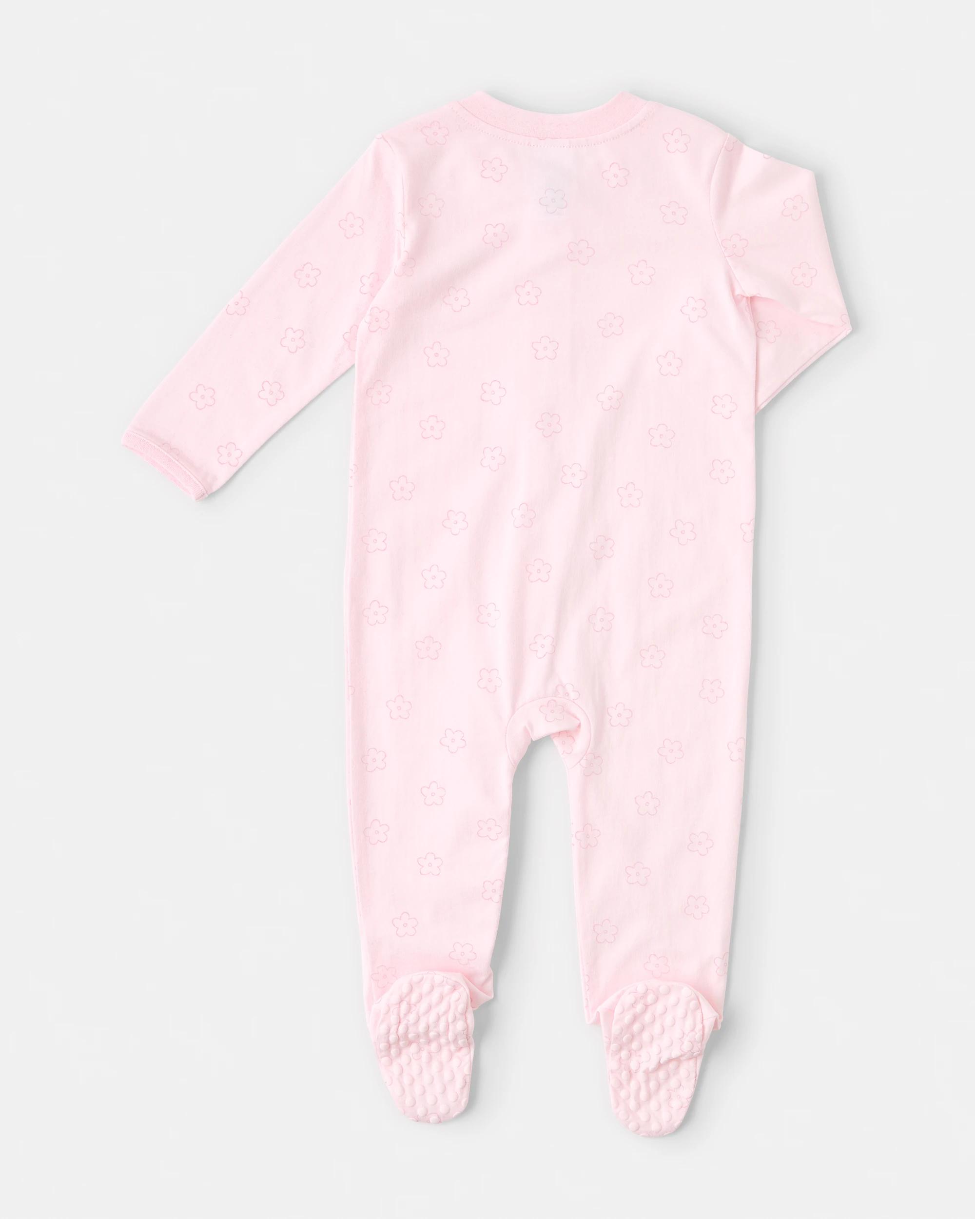 2 Cotton Everyday Coverall Pink Daisy, 2 of 3