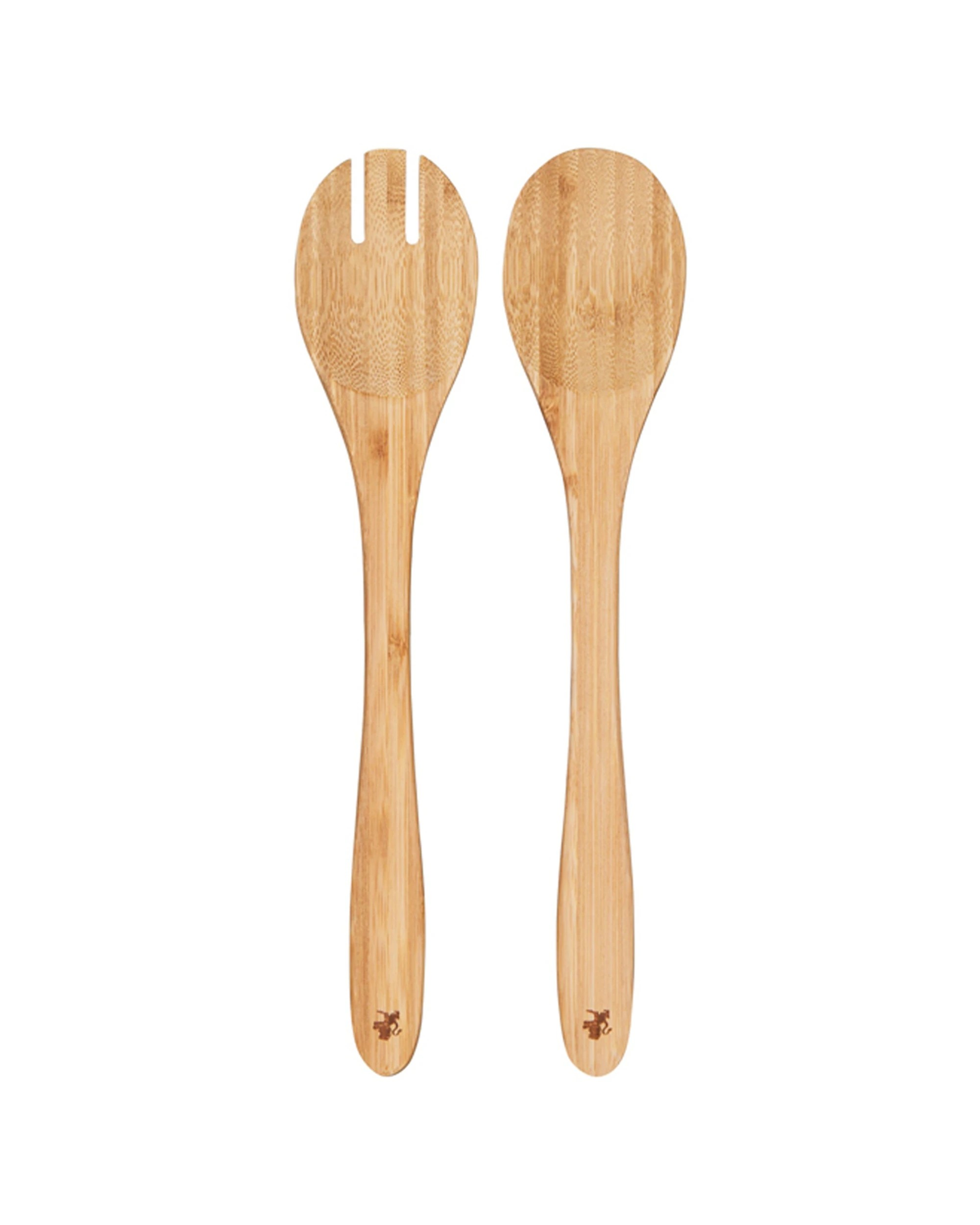 1 Maxwell & Williams Set Of 2 Bamboo Salad Servers 33cm Serving Utensils
 - Plain, 1 of 3