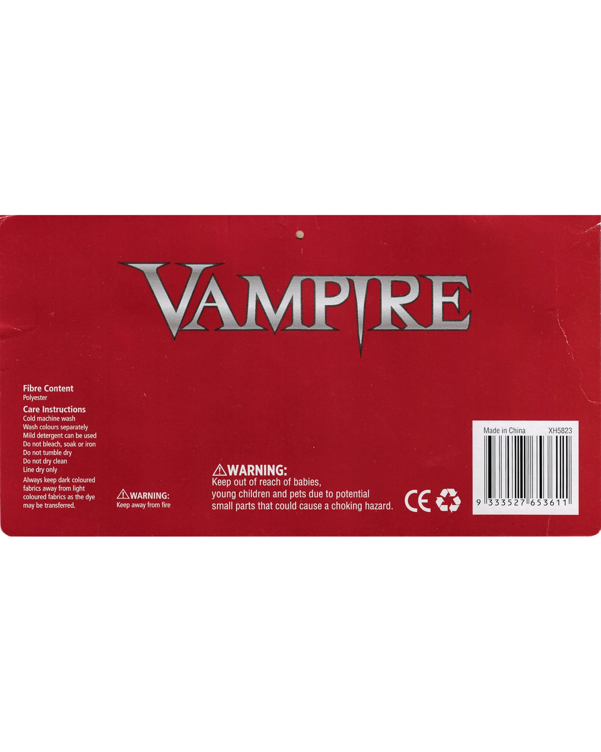 3 Uncle Bills Vampire Cape Adult Costume - One Size - Multi, 3 of 3