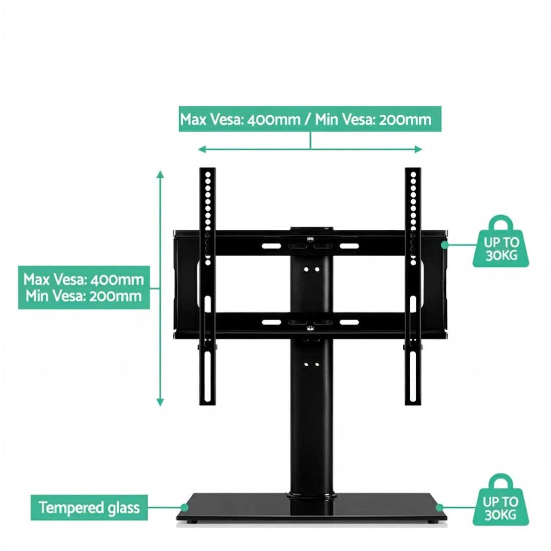 5 Artiss TV Stand Mount Bracket for 32"-55" - Black, 5 of 7