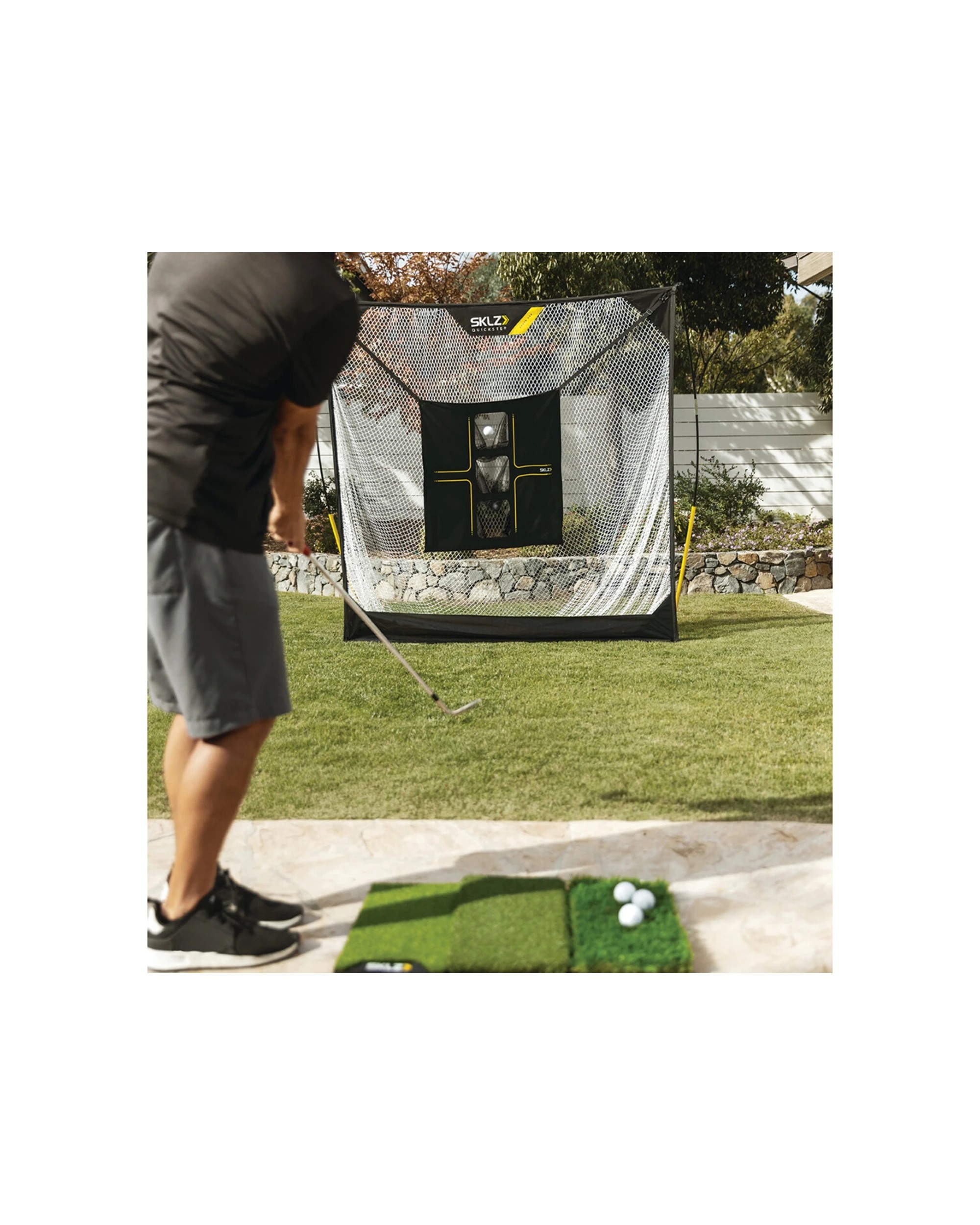 7 Sklz 76 Inch Universal Golf Target For Golf Nets Adjustable Straps Three Pockets. - Black, 7 of 7