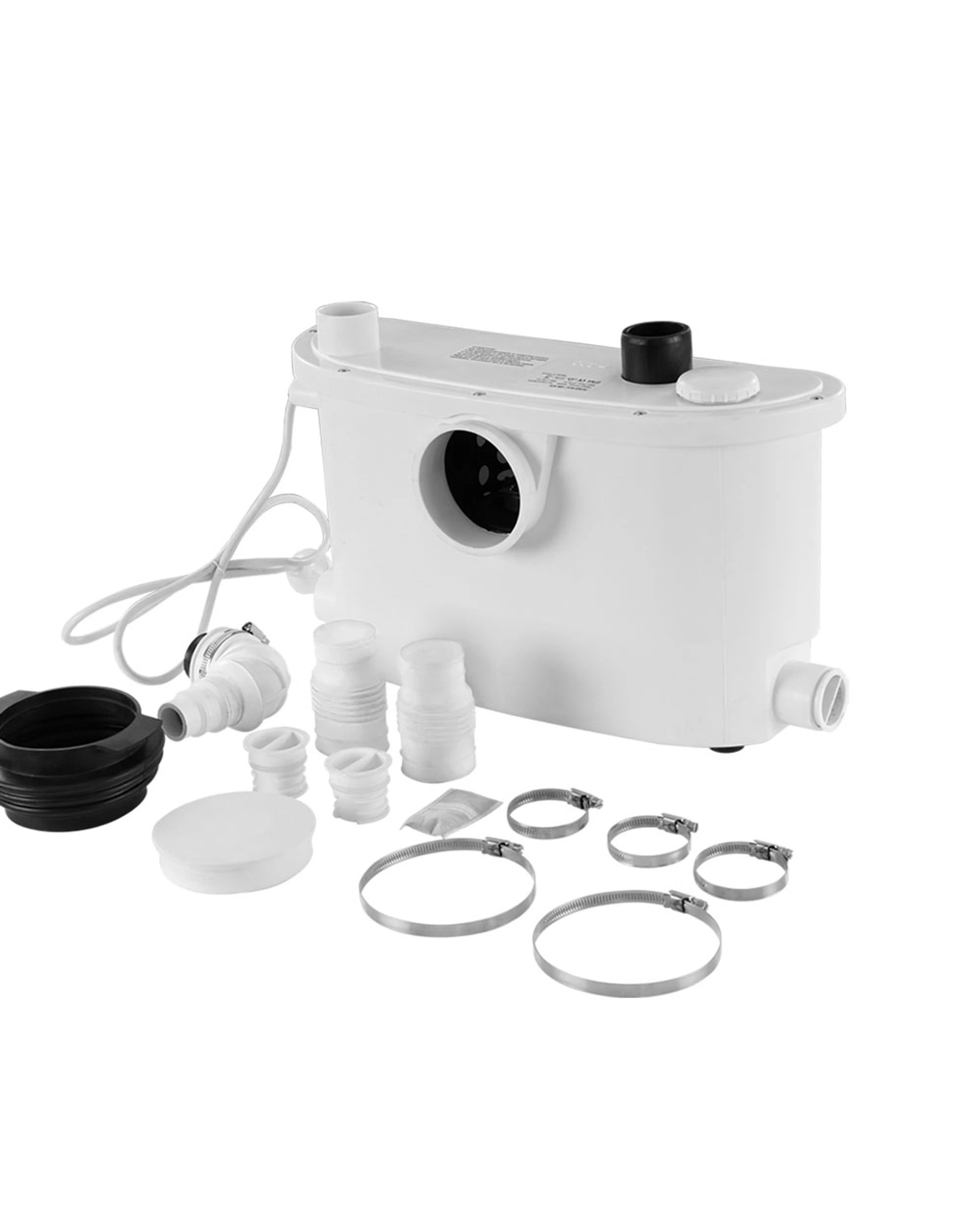 1 Giantz Macerator Sewerage Pump Waste Water Marine Toilet Disposal Unit Clean - White, 1 of 6