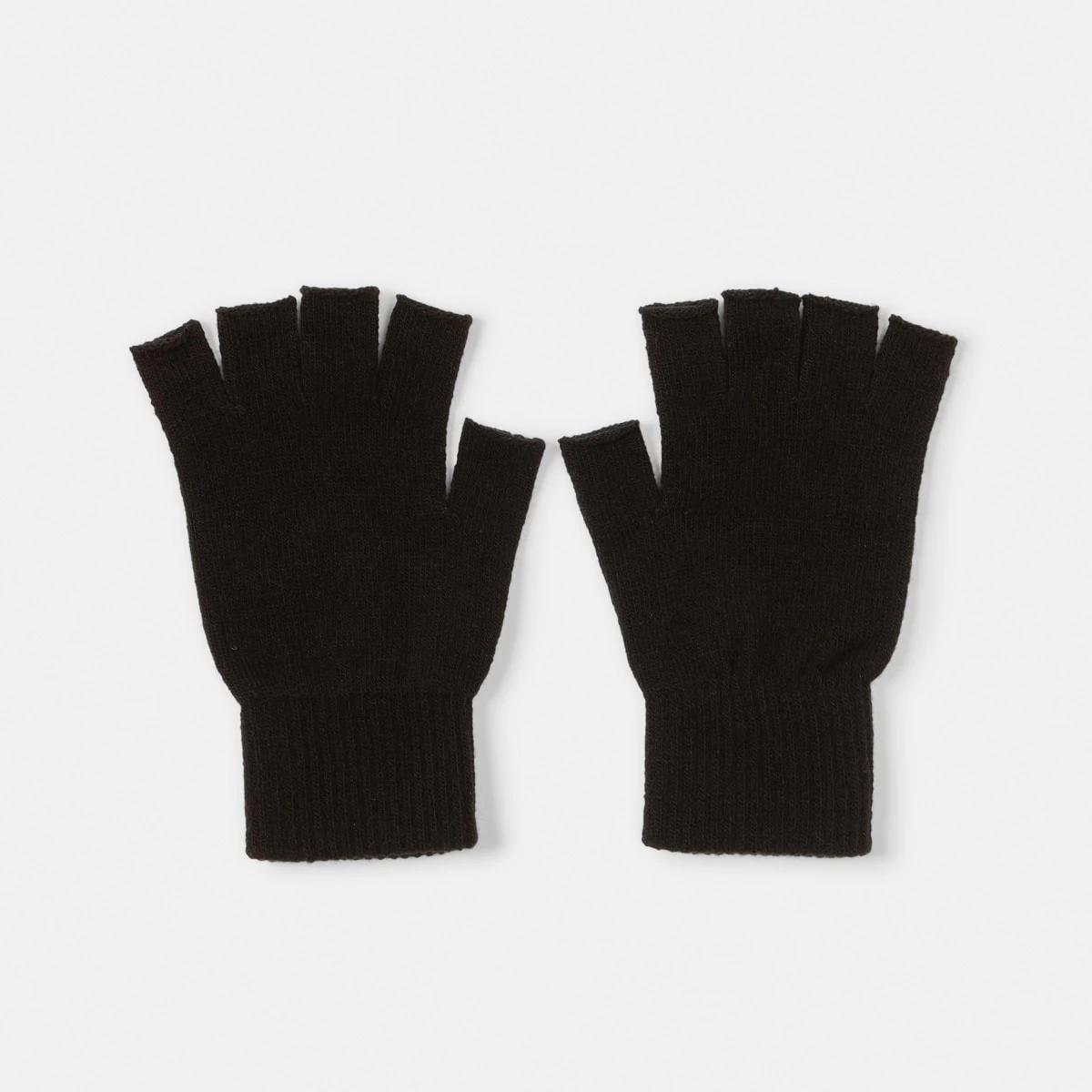 1 Fingerless Gloves Black, 1 of 3