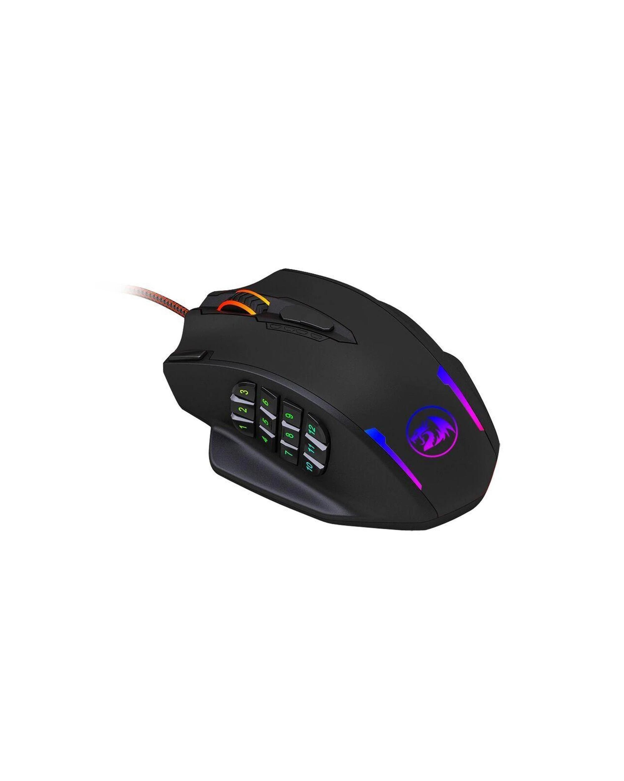 3 Redragon M908 Impact MMO USB Wired Gaming Mouse - Black, 3 of 9