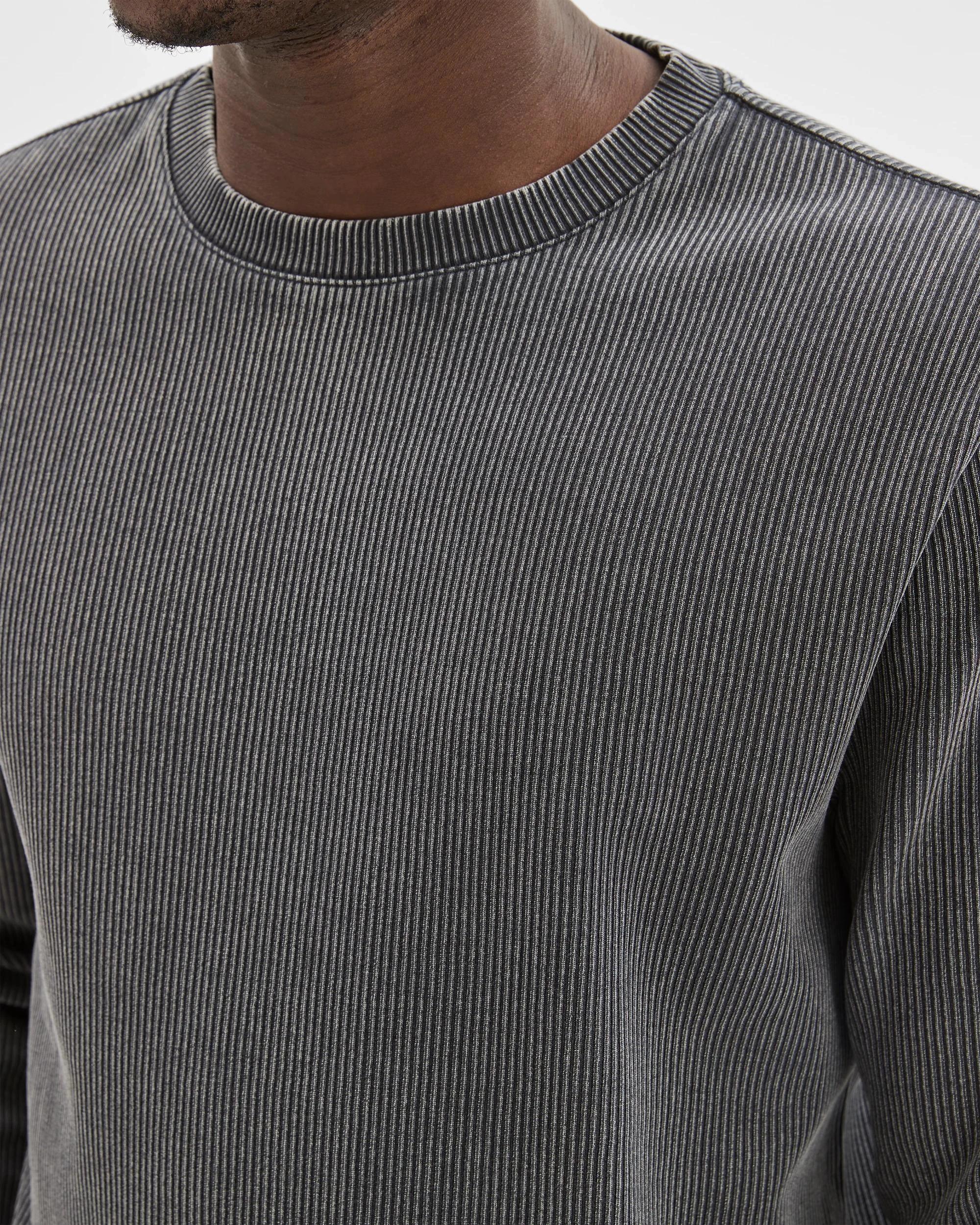 4 Commons Australian Cotton Relaxed Heavyweight Textured T-Shirt ACID BLACK, 4 of 6