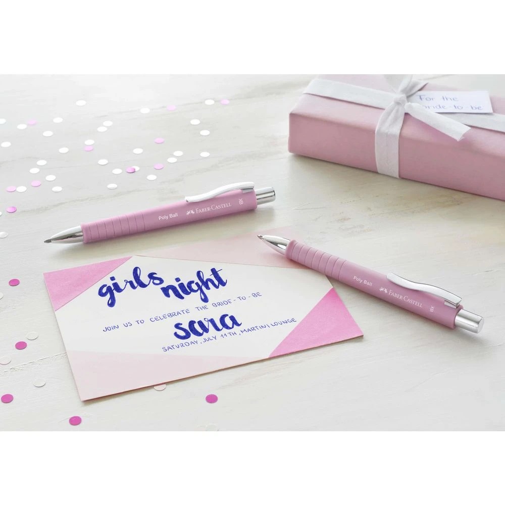 4 Faber-Castell PolyBall XB Ballpoint Pen Rose, 4 of 6
