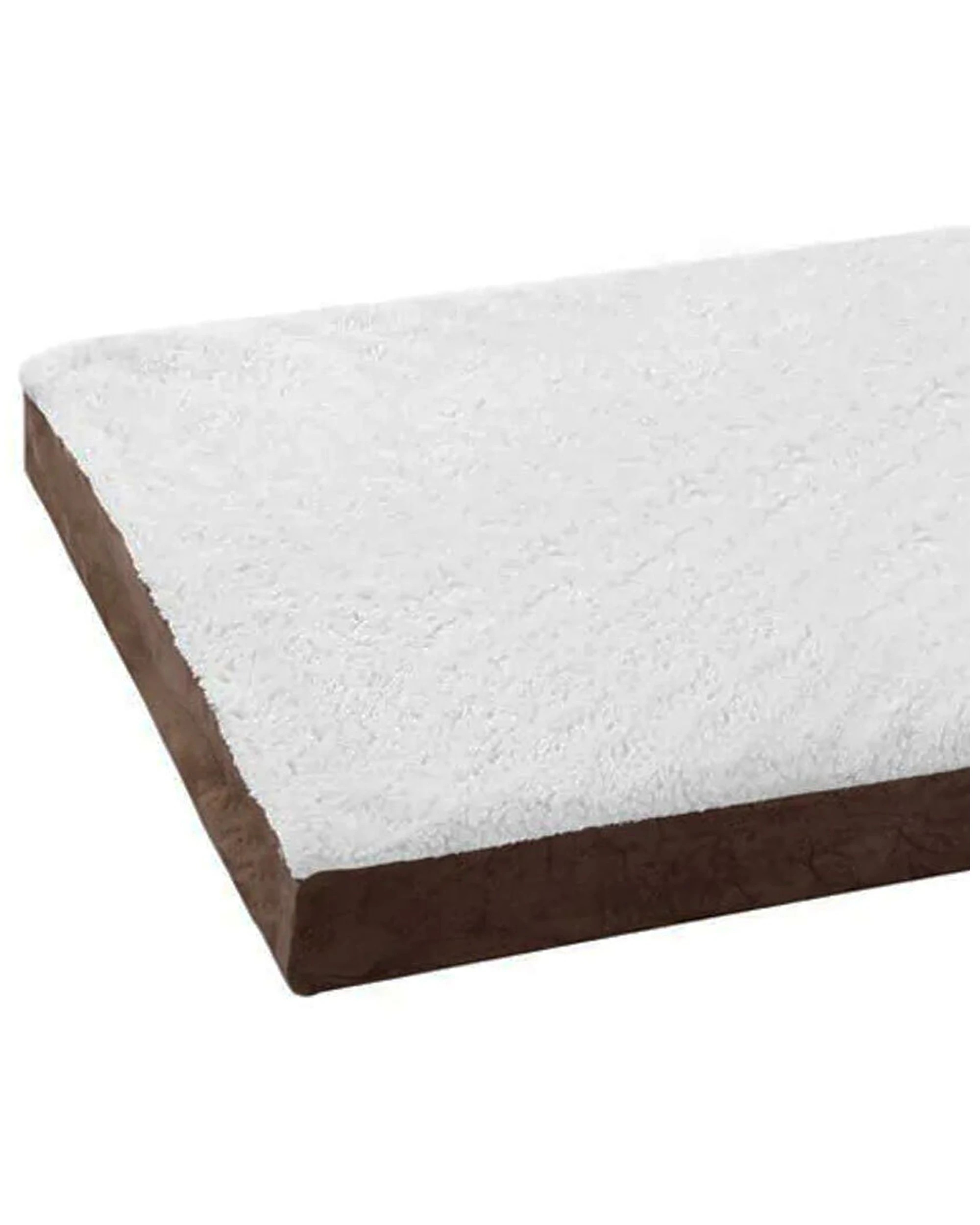 3 Paws And Claws 75cm Orthopaedic Pet Bed Brown Suede Non Slip Base Washable Cover
 - Brown, 3 of 3