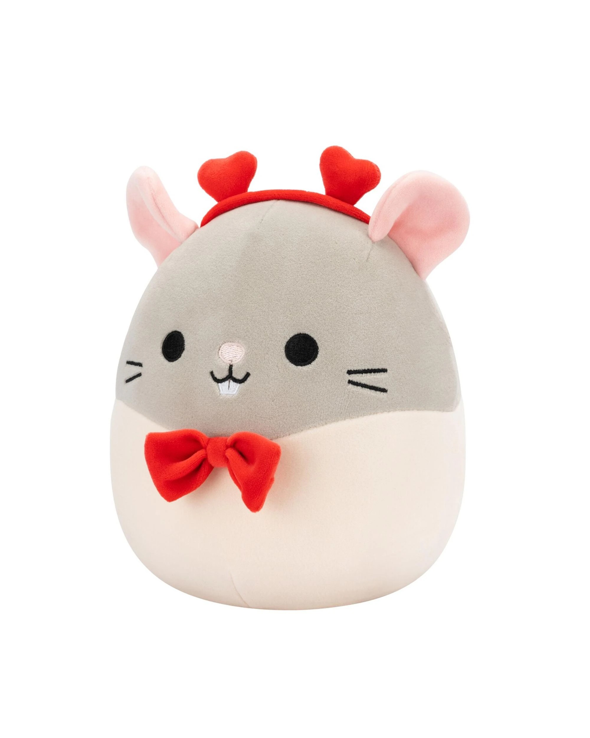 4 Squishmallows Valentines Rusty the Rat 7.5 inch Plush - Grey, 4 of 5