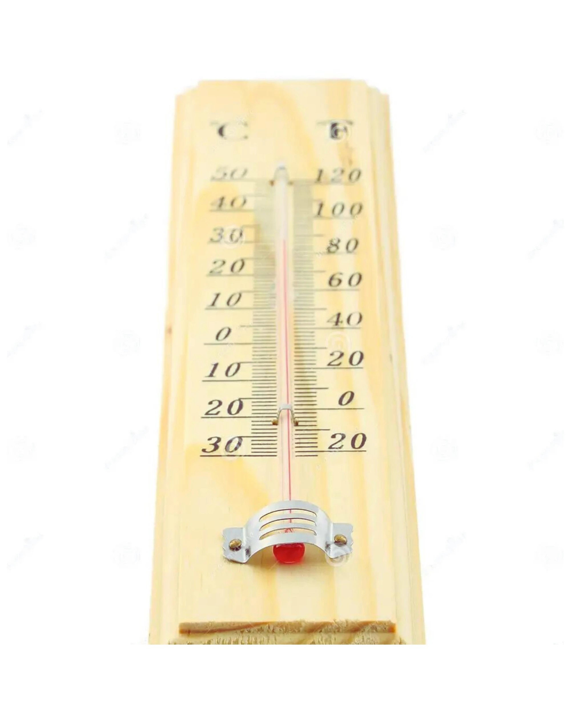 3 Br Home 27cm Wooden Thermometer Indoor Outdoor Glass Wall Hanging Room Sensor Jumbo, 3 of 3