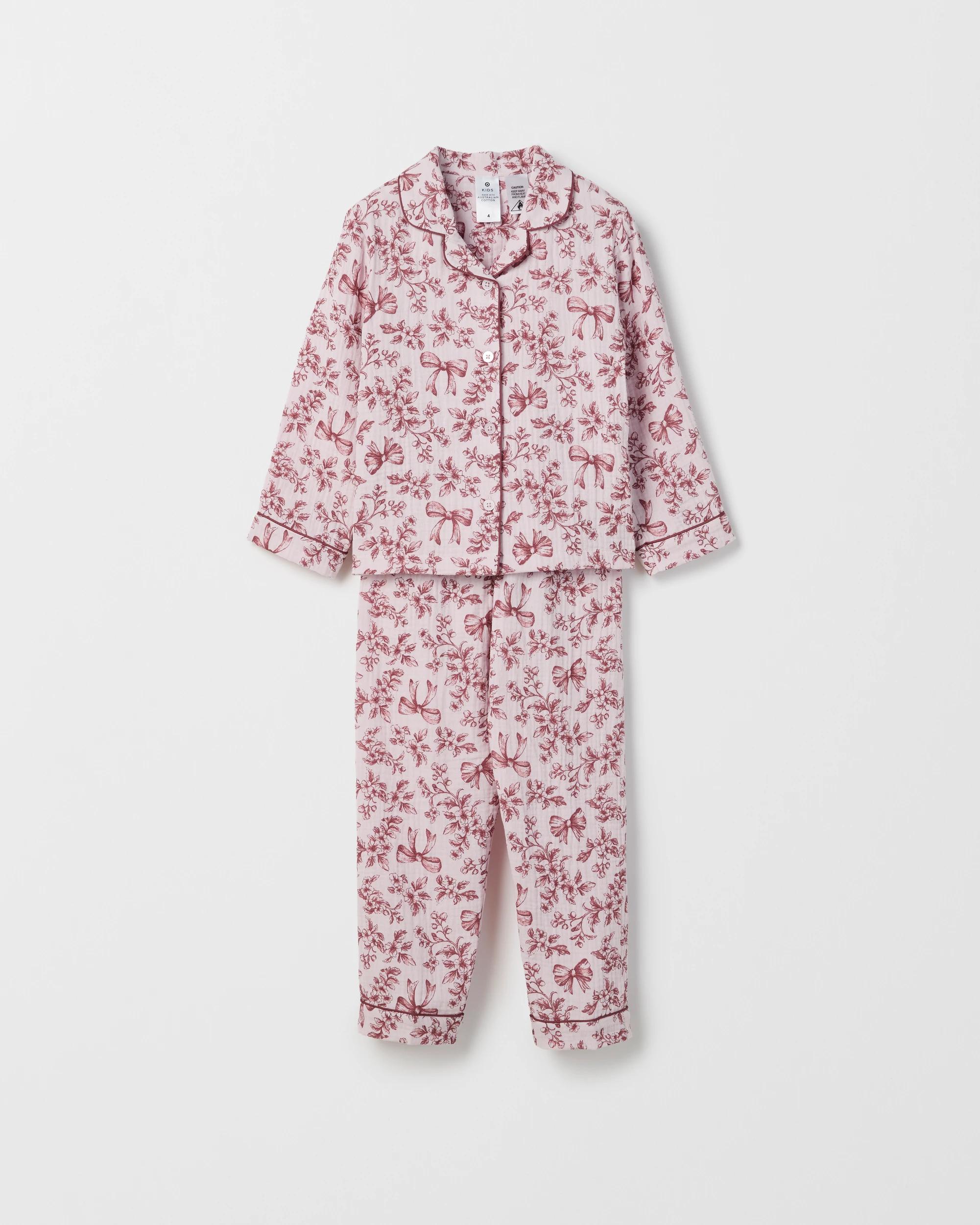 5 Target Kids Family Matching Australian Cotton Mini Me Double Cloth Pyjama Set PURPLE LILAC, 5 of 6