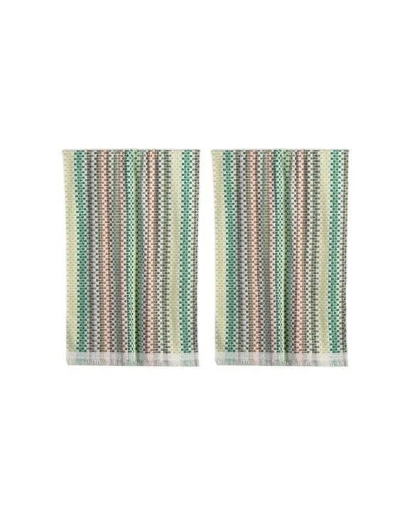 Canningvale Positana Terry Beach Towel 2pk 100 Percent Cotton Terry 80x160cm - Green