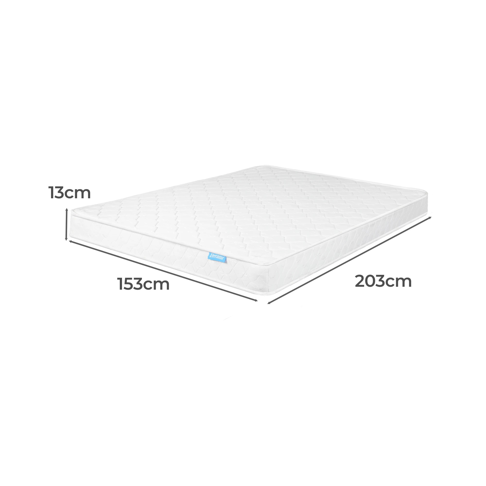 3 Dreamz Queen Medium Firm Spring 13cm Mattress, 3 of 6
