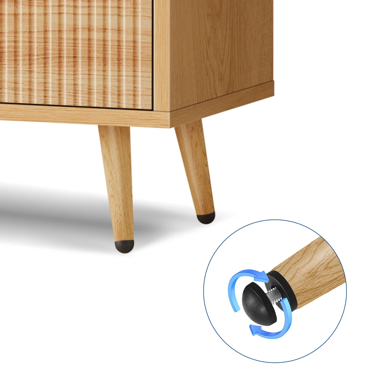 8 Alfordson Buffet Sideboard Cupboard Storage Cabinet Kitchen - Oak, 8 of 10