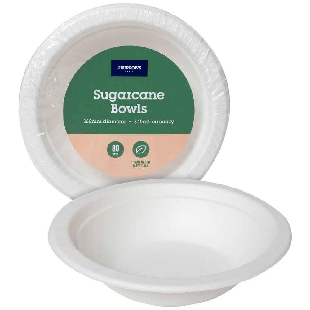 1 J.Burrows Sugarcane Bowls 340mL 960 Pack, 1 of 6