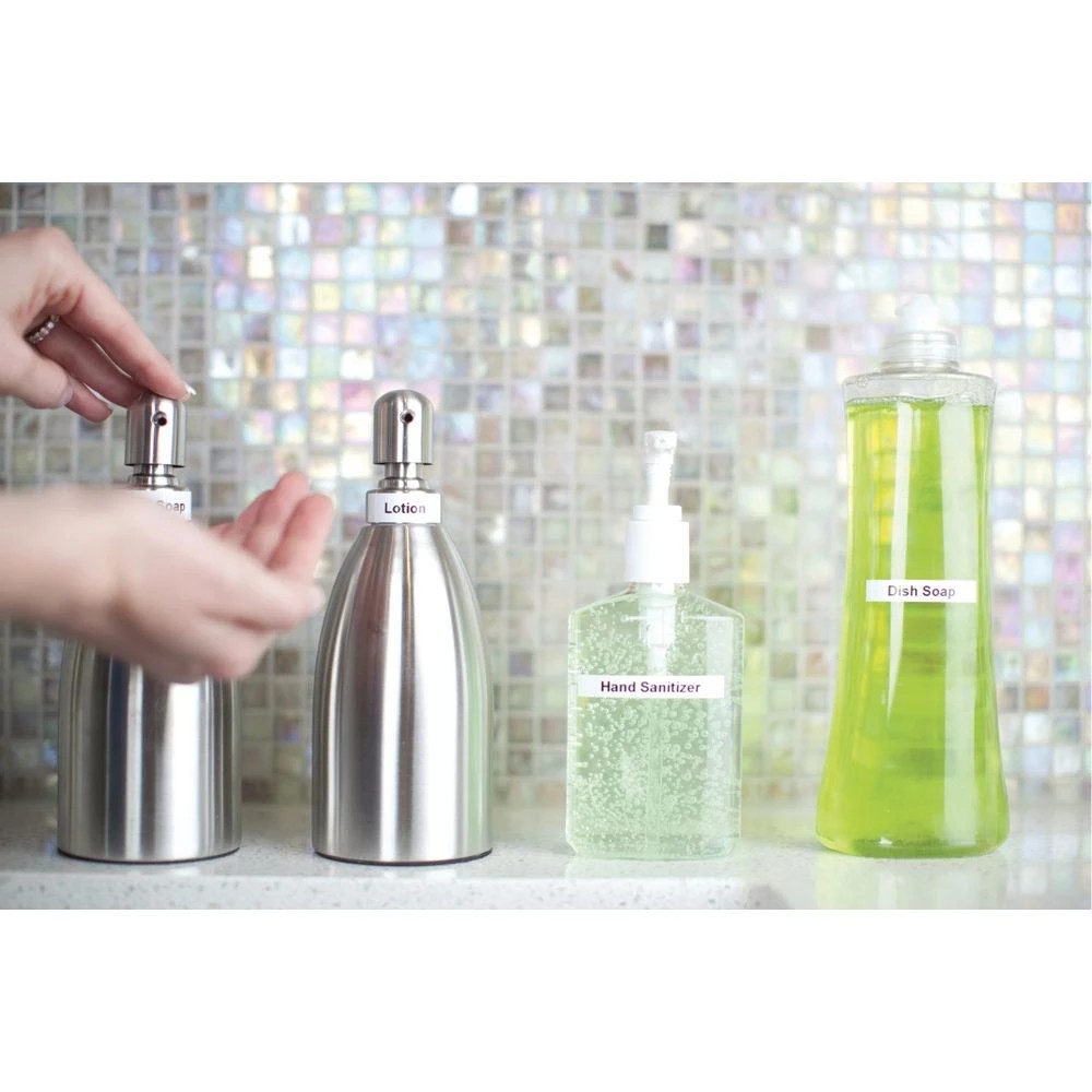 5 DYMO LetraTag Paper Label Tape 12mm Black on White 2 Pack, 5 of 7