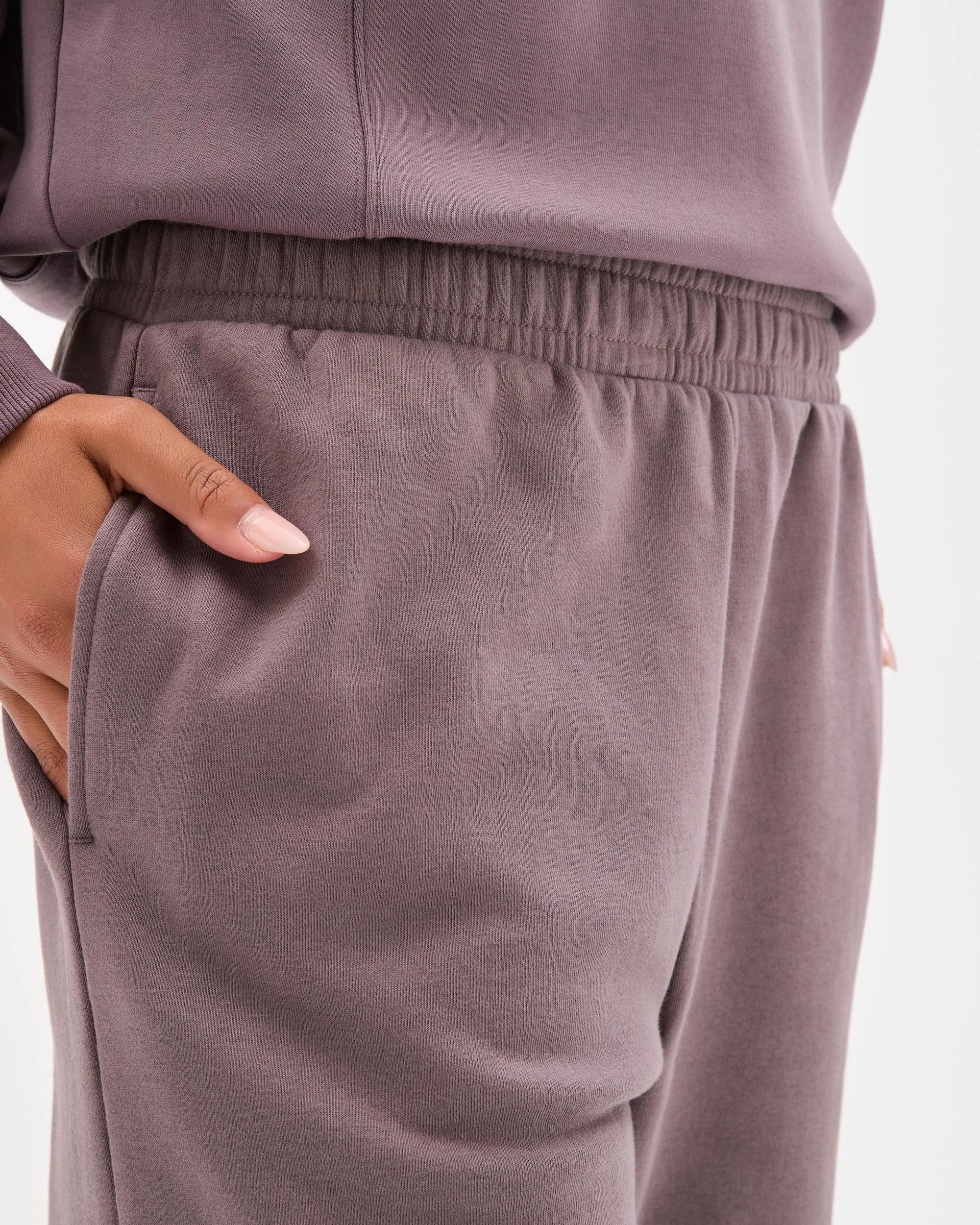 3 Target Active Active Australian Cotton Blend Straight Leg Fleece Trackpants PLUM, 3 of 6