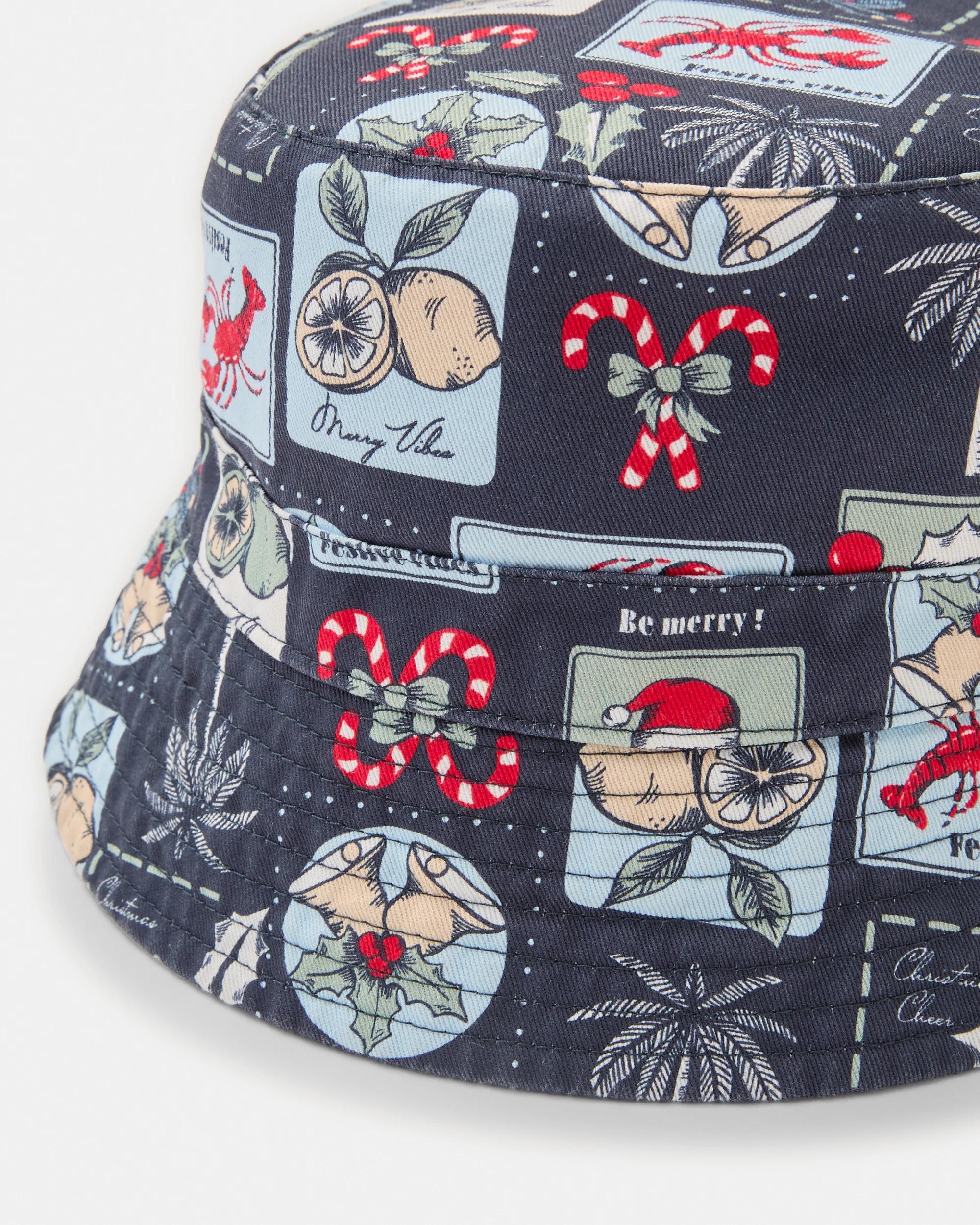 2 Christmas Bucket Hat Navy, 2 of 4