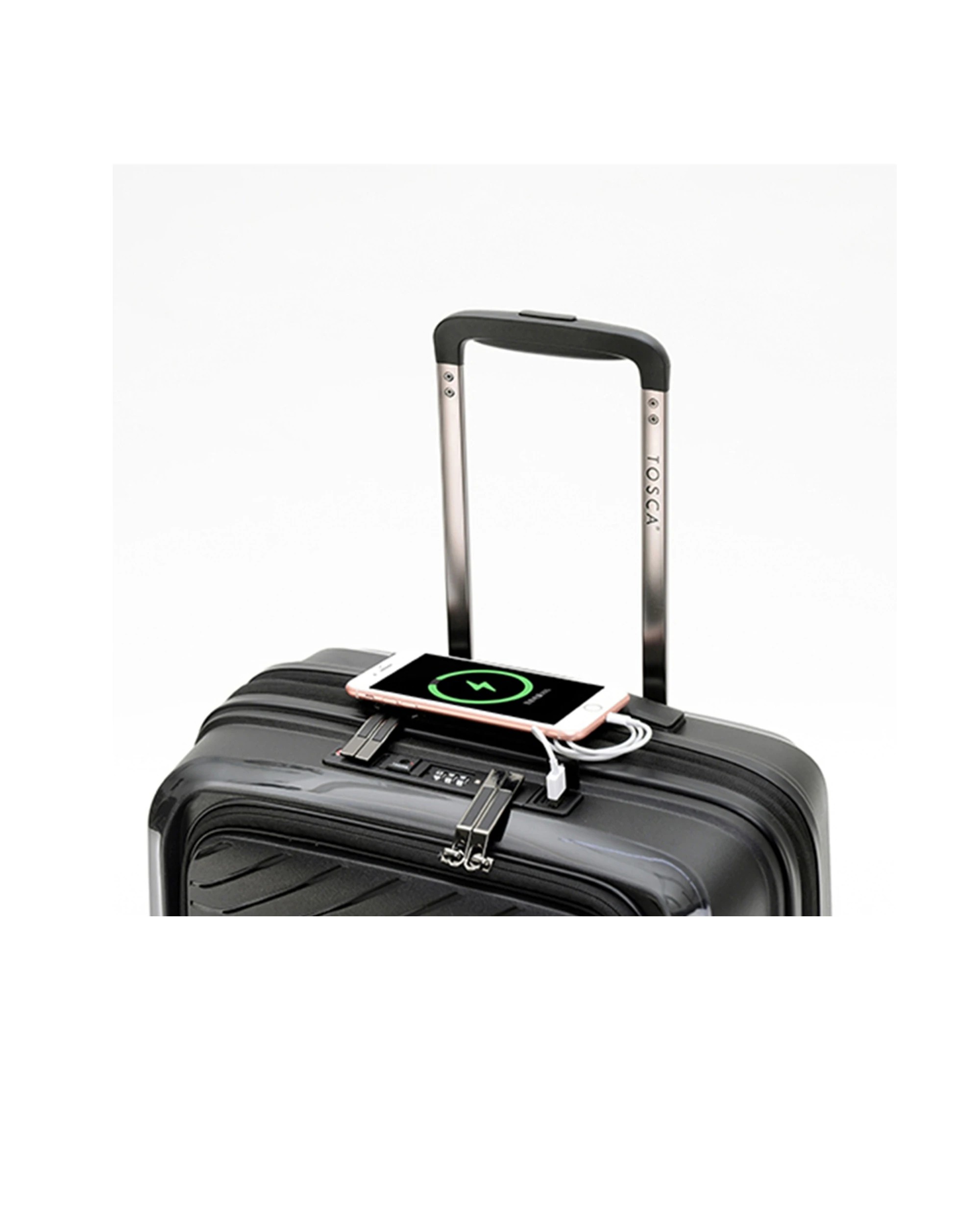 5 Tosca Space-X 20" Onboard Luggage With Laptop Storage - Black, 5 of 7