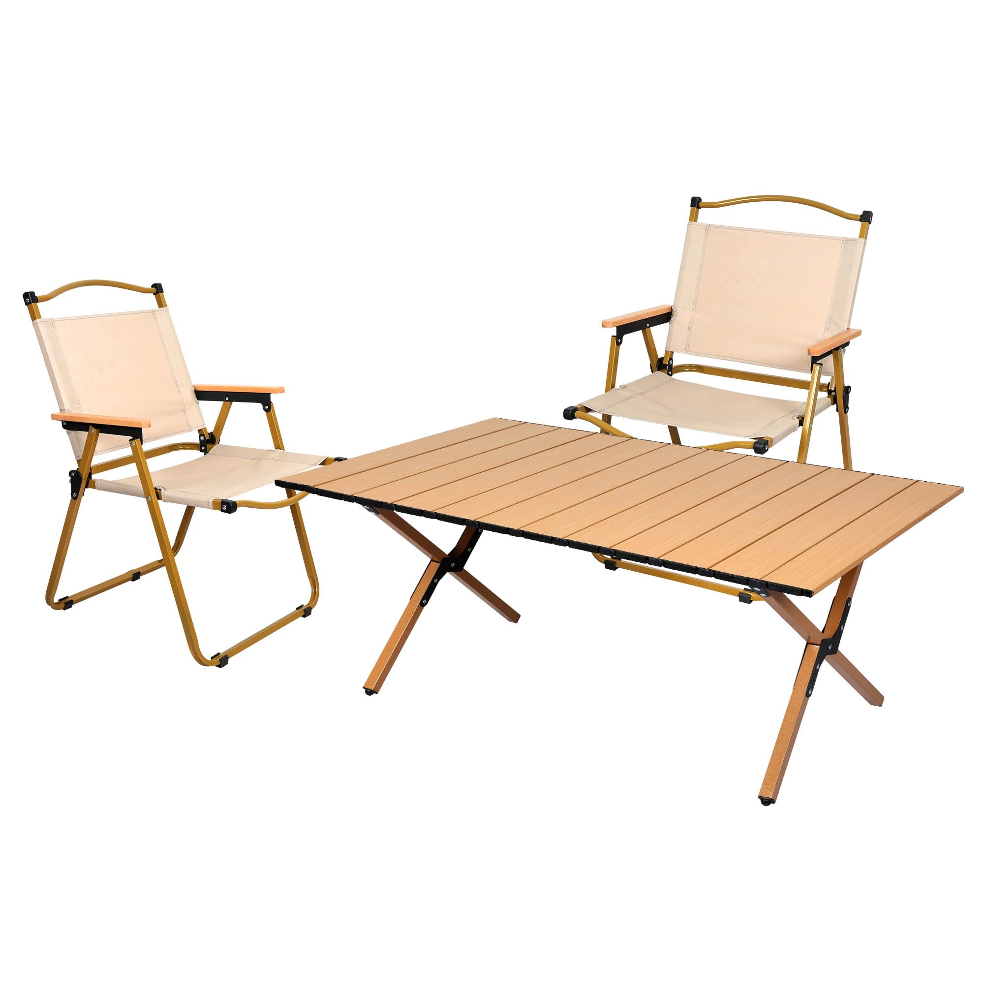 1 Levede Folding Camping Table Chair Set Portable Picnic Outdoor Egg Roll Foldable, 1 of 7