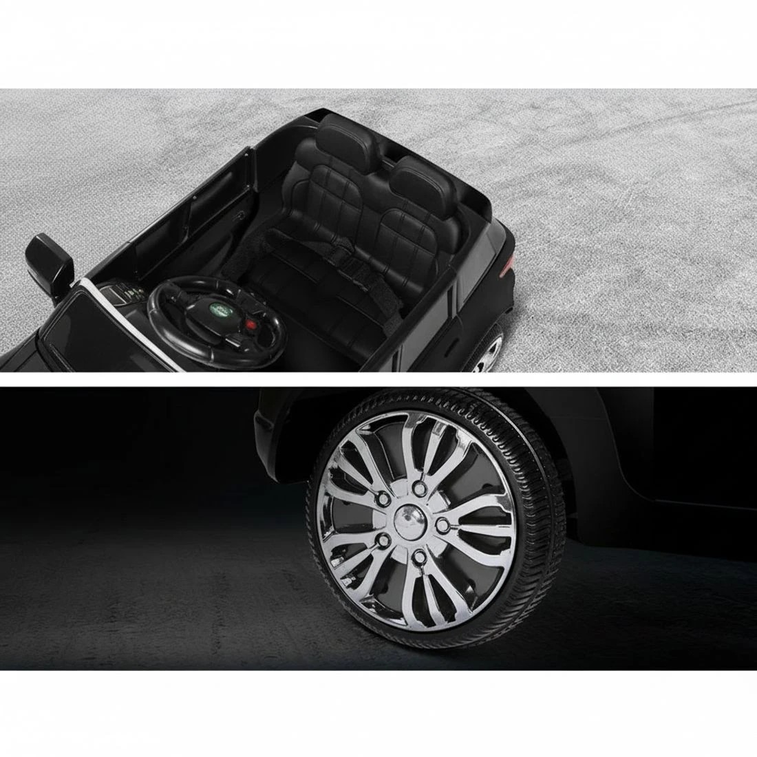 7 Rigo Kids Electric Ride On Car SUV Cars Remote 12V - Black, 7 of 7