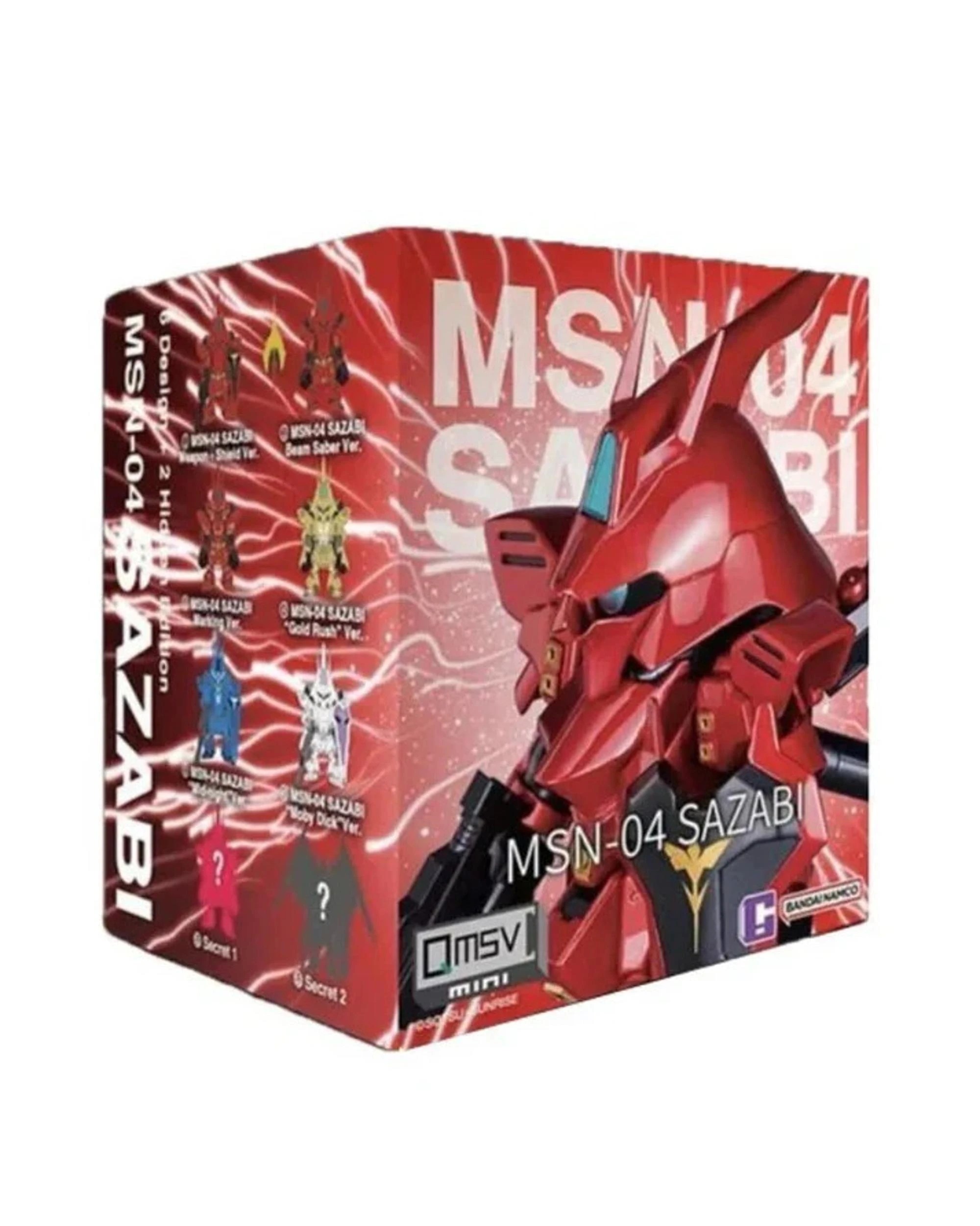 1 Bandai Shokugan QMSV Mini MSN-04 Sazabi Figure Blind Box, 1 of 10