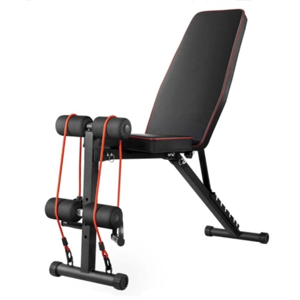 1 Fitness Master Adjustable Weight Abdominal Bench Situp Back Support Fitness Flat Gym Exercise Dumbbell, 1 of 10