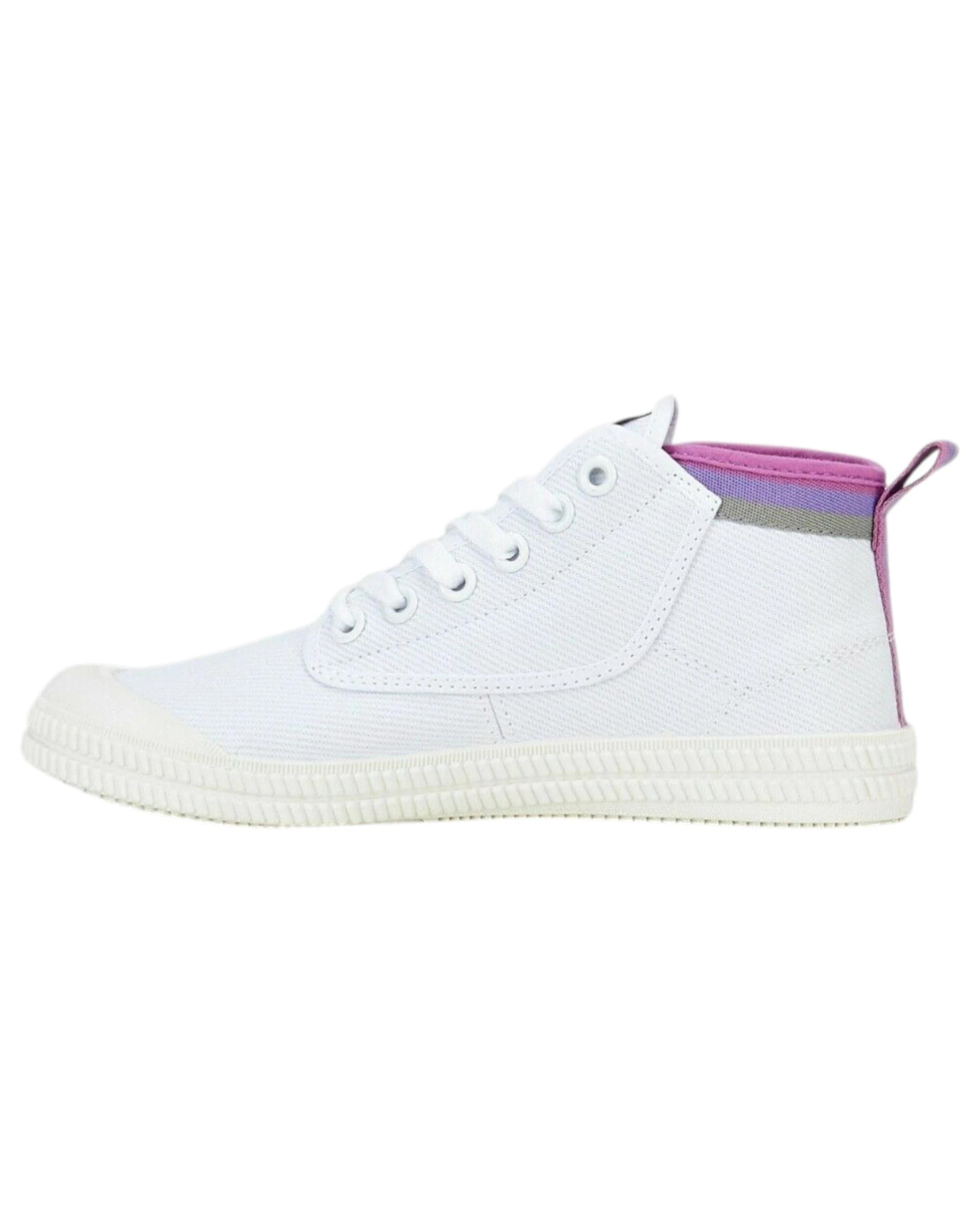 5 Volley Heritage Hi Leap Mens Womens s Canvas Shoes - Mint-Red PINK/PURPLE/GREY, 5 of 5