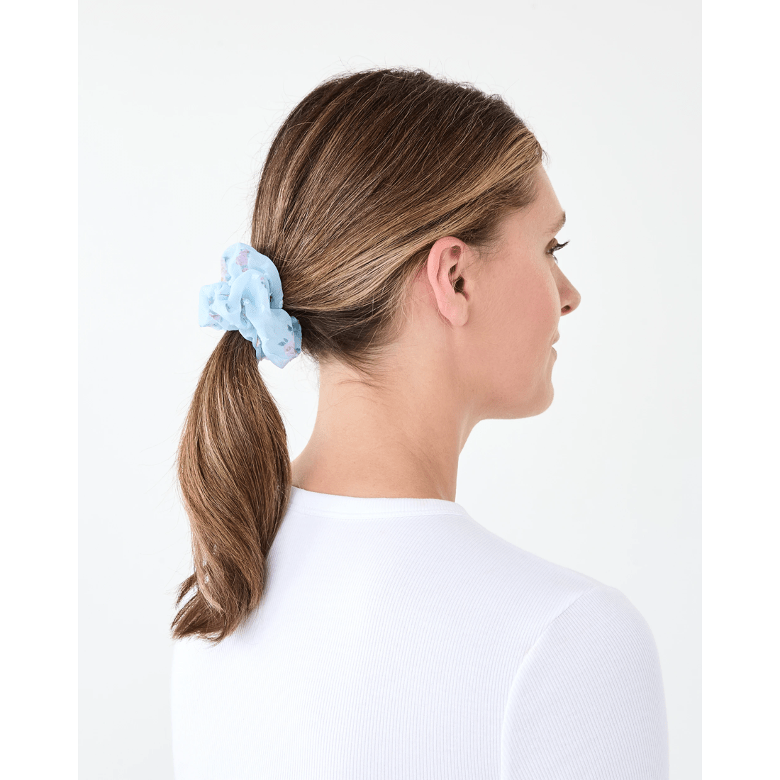 4 3 Pack Flower Organza Hair Scrunchies, 4 of 5