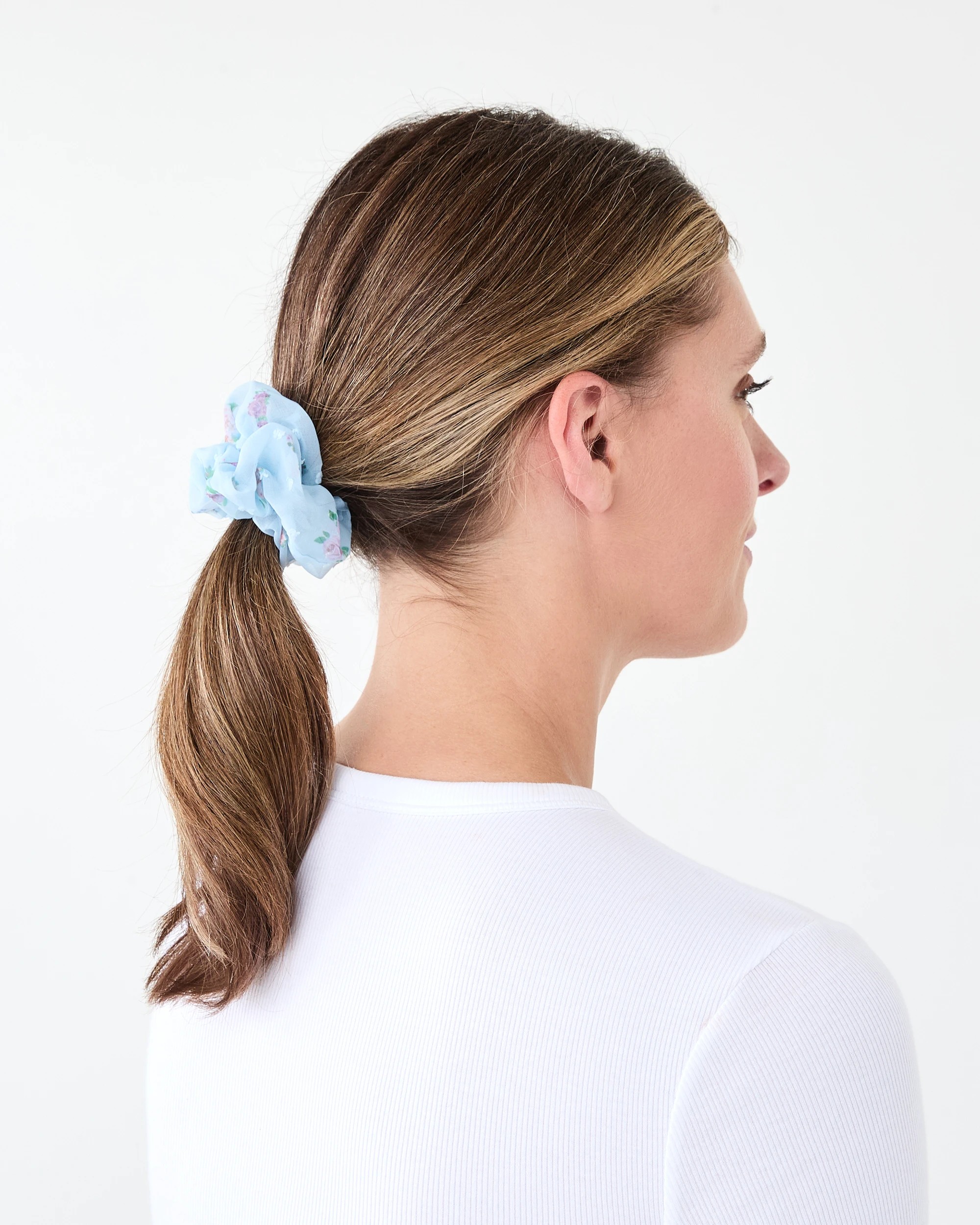 4 3 Pack Flower Organza Hair Scrunchies, 4 of 5