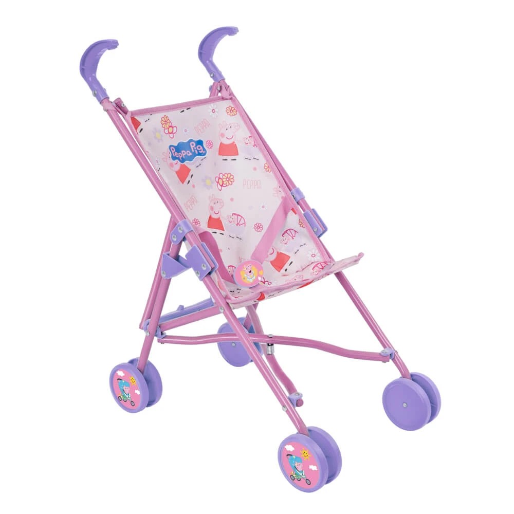 1 Peppa Pig - Baby Evie's Patterned Doll Stroller - Interactive Toy - 2 years+, 1 of 5