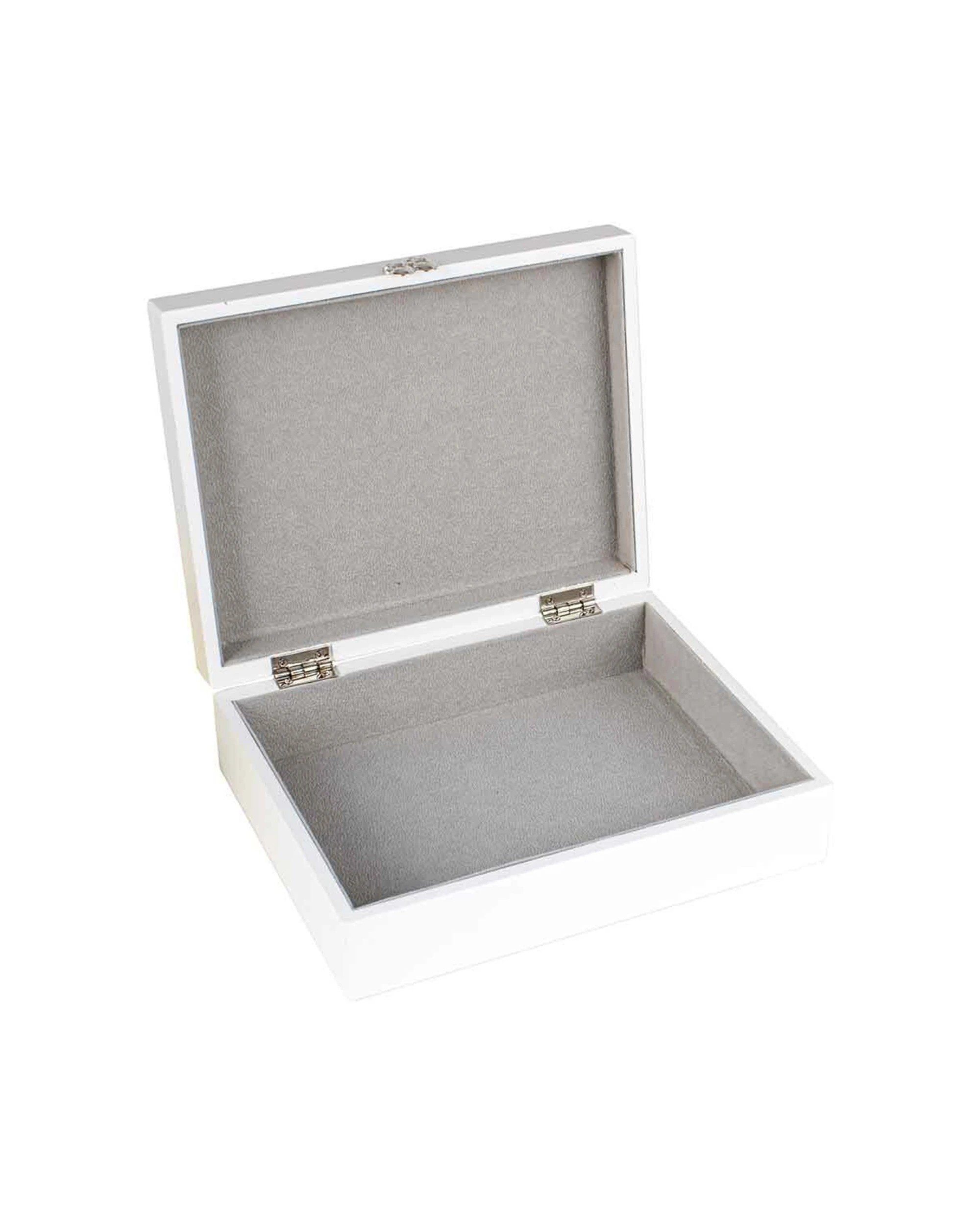 2 Lmd Baby Keepsake Box 17x22x7cm Protective Display Gift Set - Cardboard Box
 - Silver, 2 of 4
