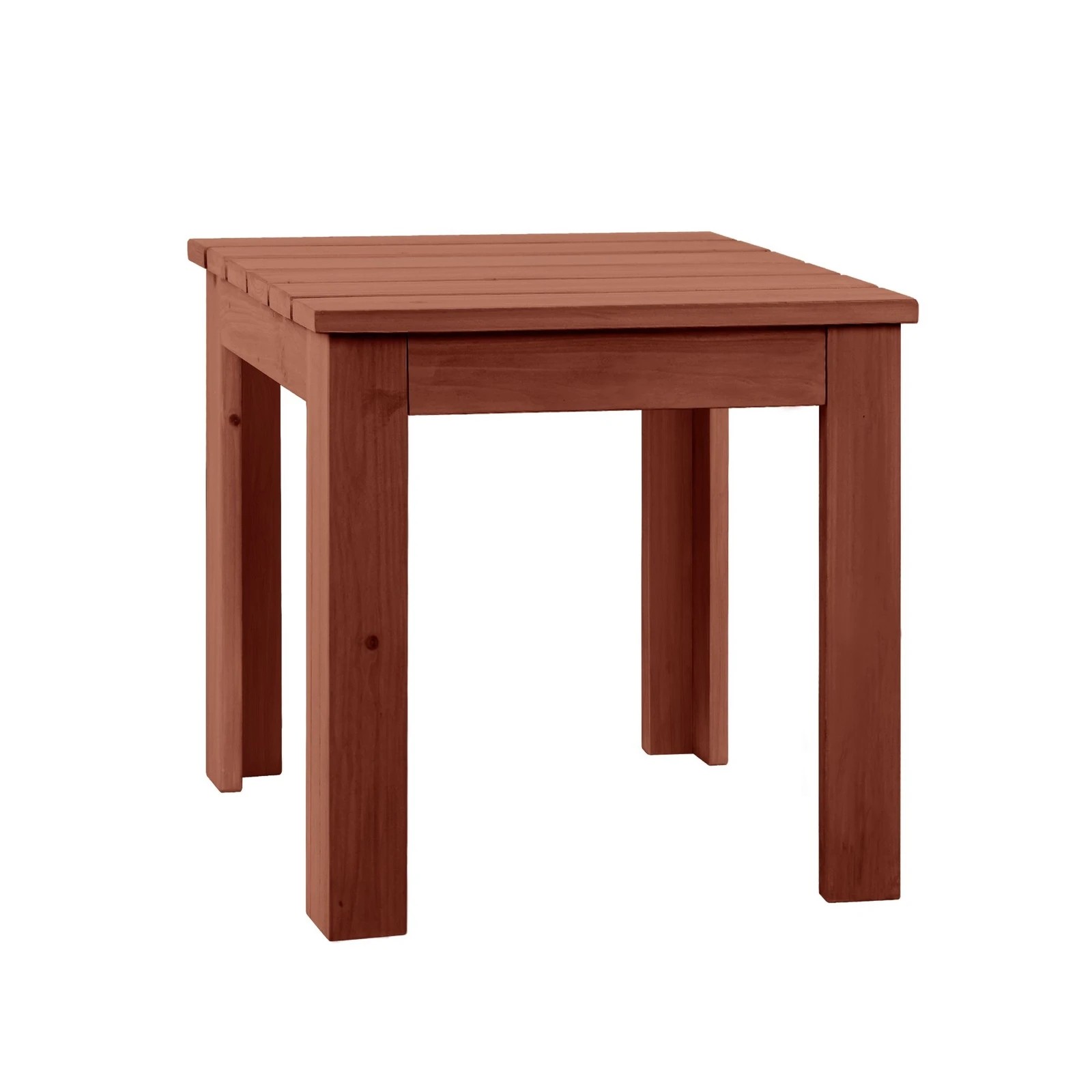 6 Alfordson Wooden Side Desk Coffee Table Outdoor Furniture Patio Garden - Brown, 6 of 9