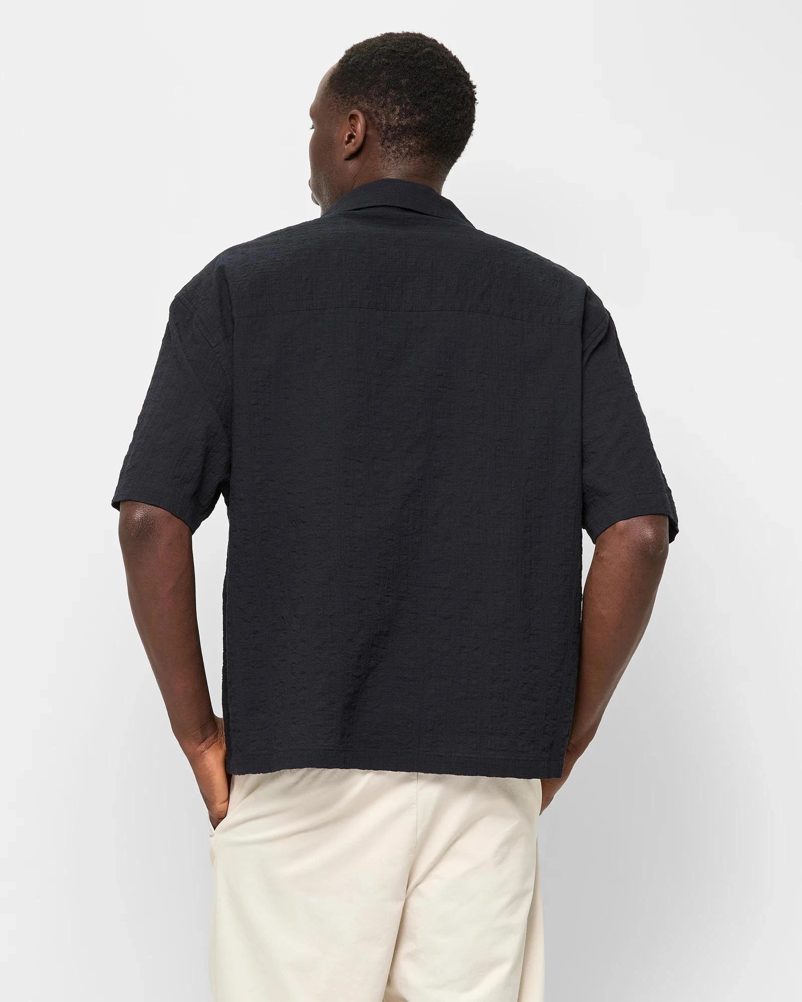4 Short Sleeve Textured Shirt - Commons BLACK, 4 of 6
